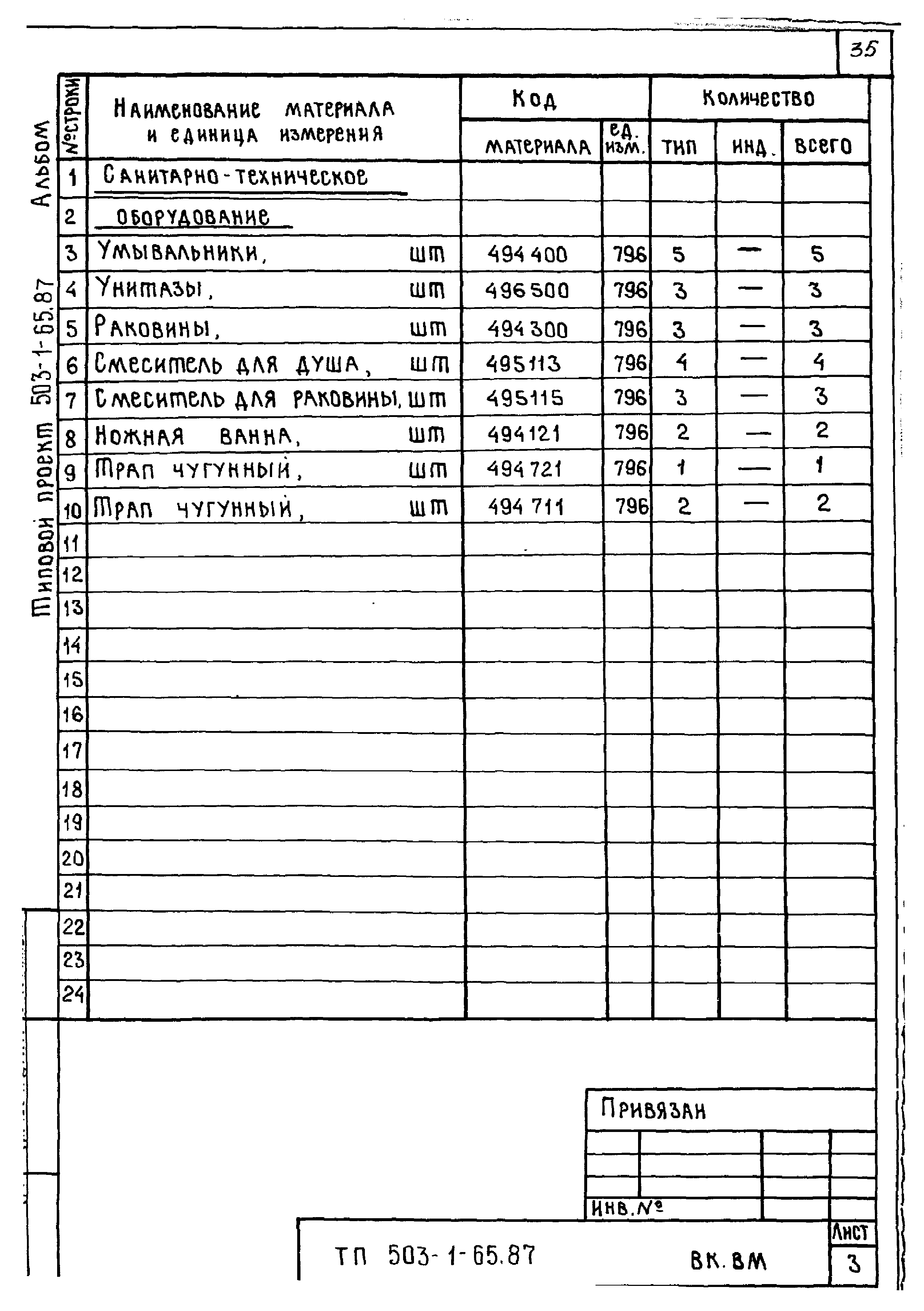 Типовой проект 503-1-65.87