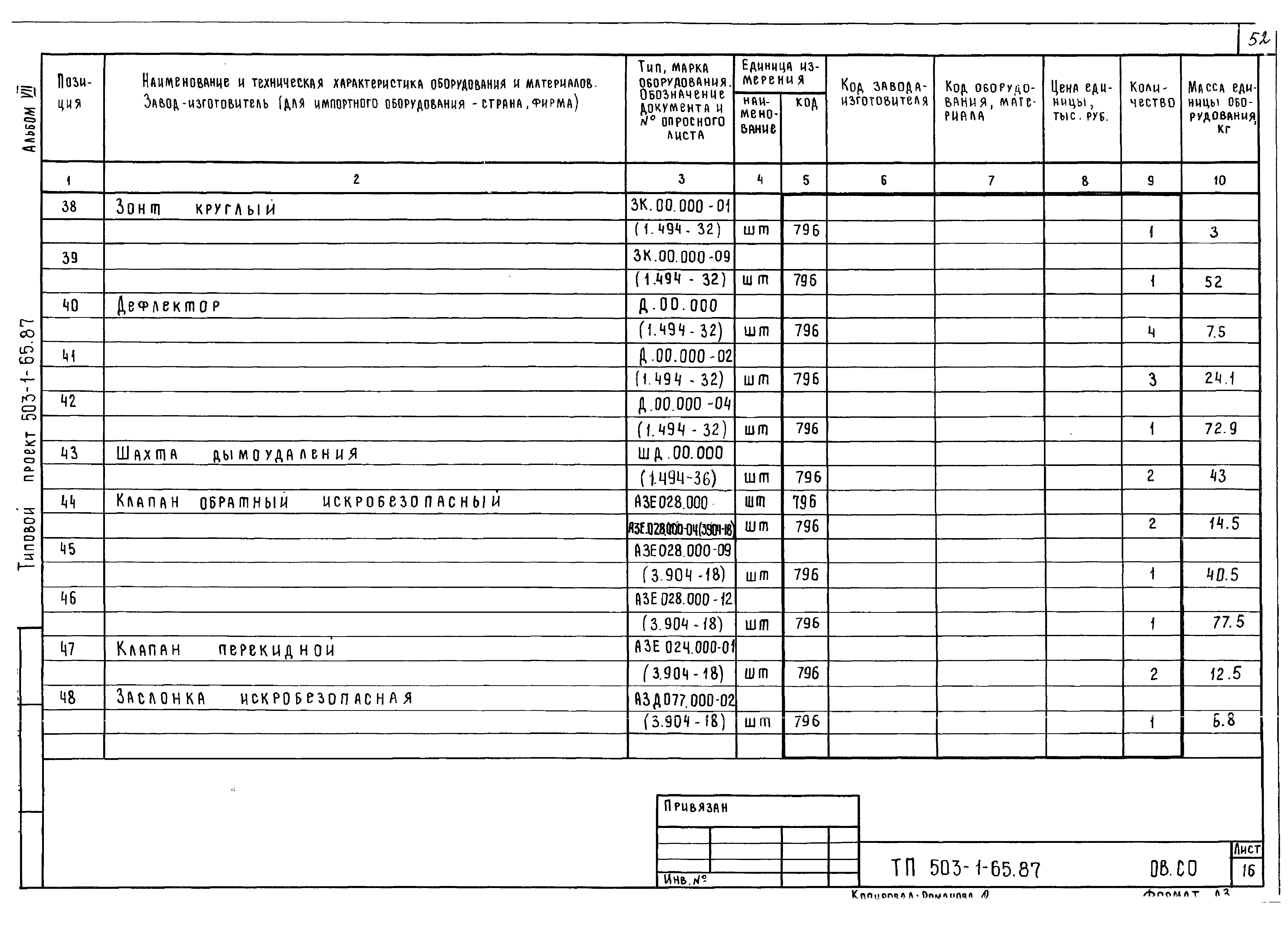 Типовой проект 503-1-65.87