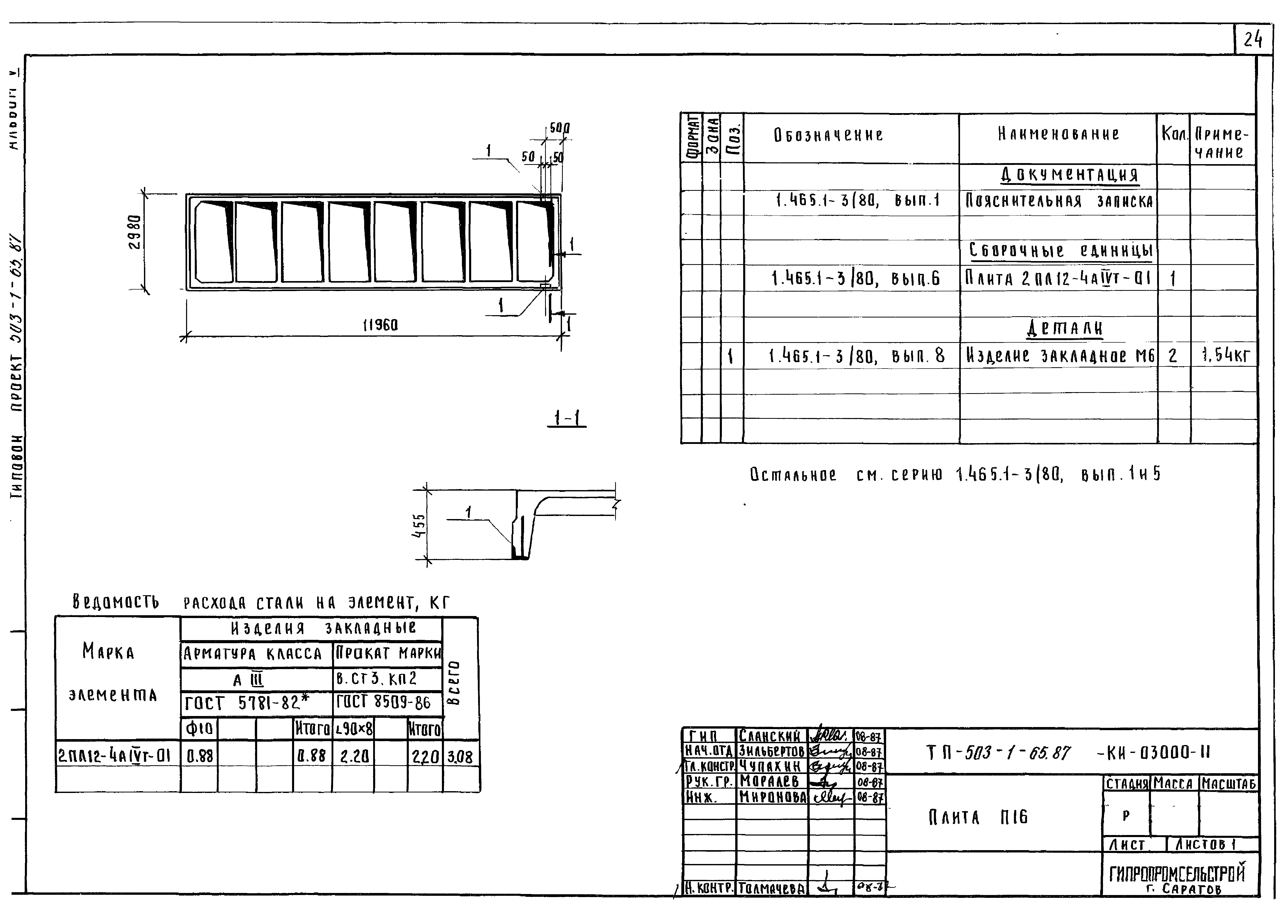 Типовой проект 503-1-65.87