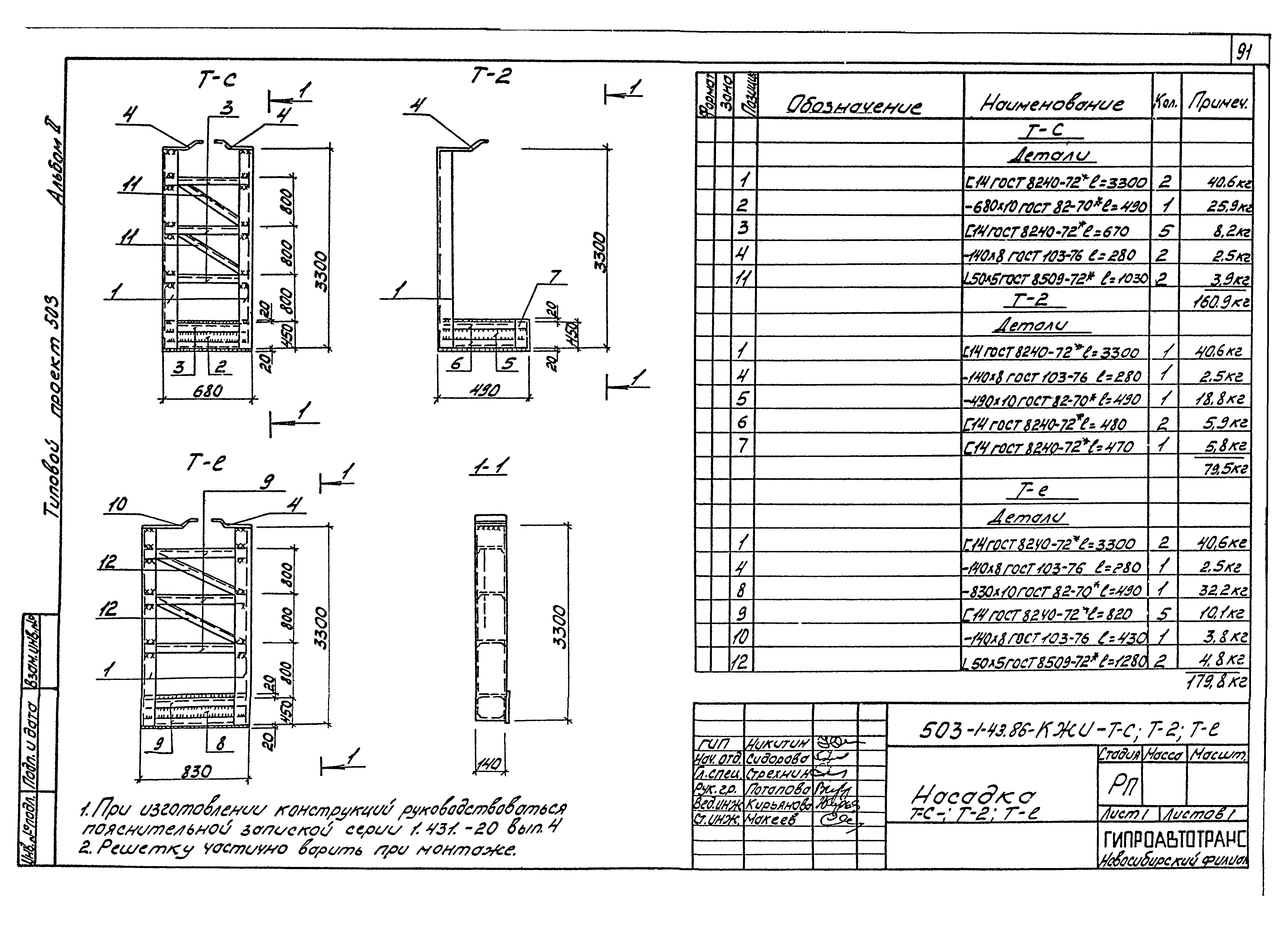 Типовой проект 503-1-43.86