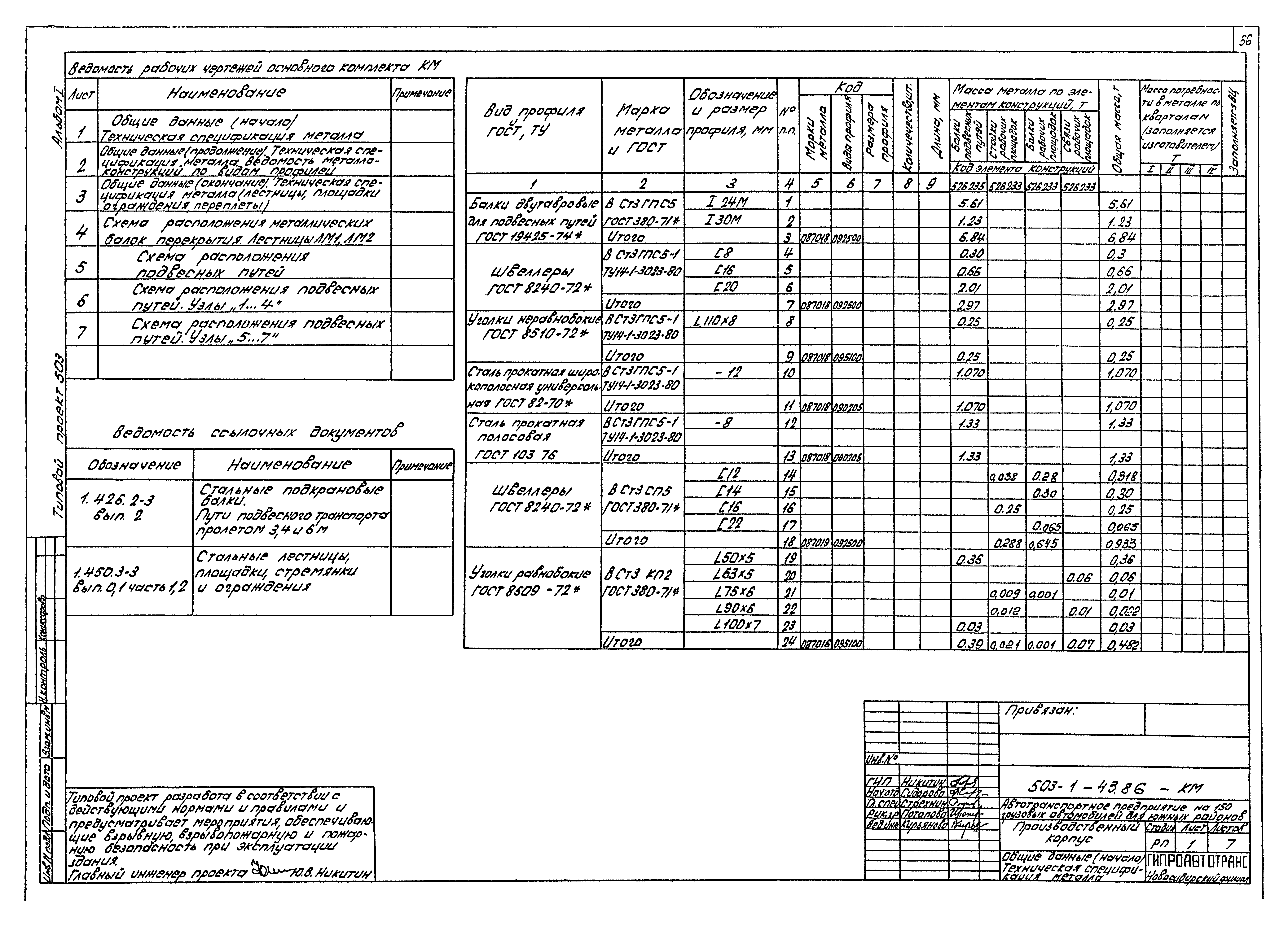 Типовой проект 503-1-43.86