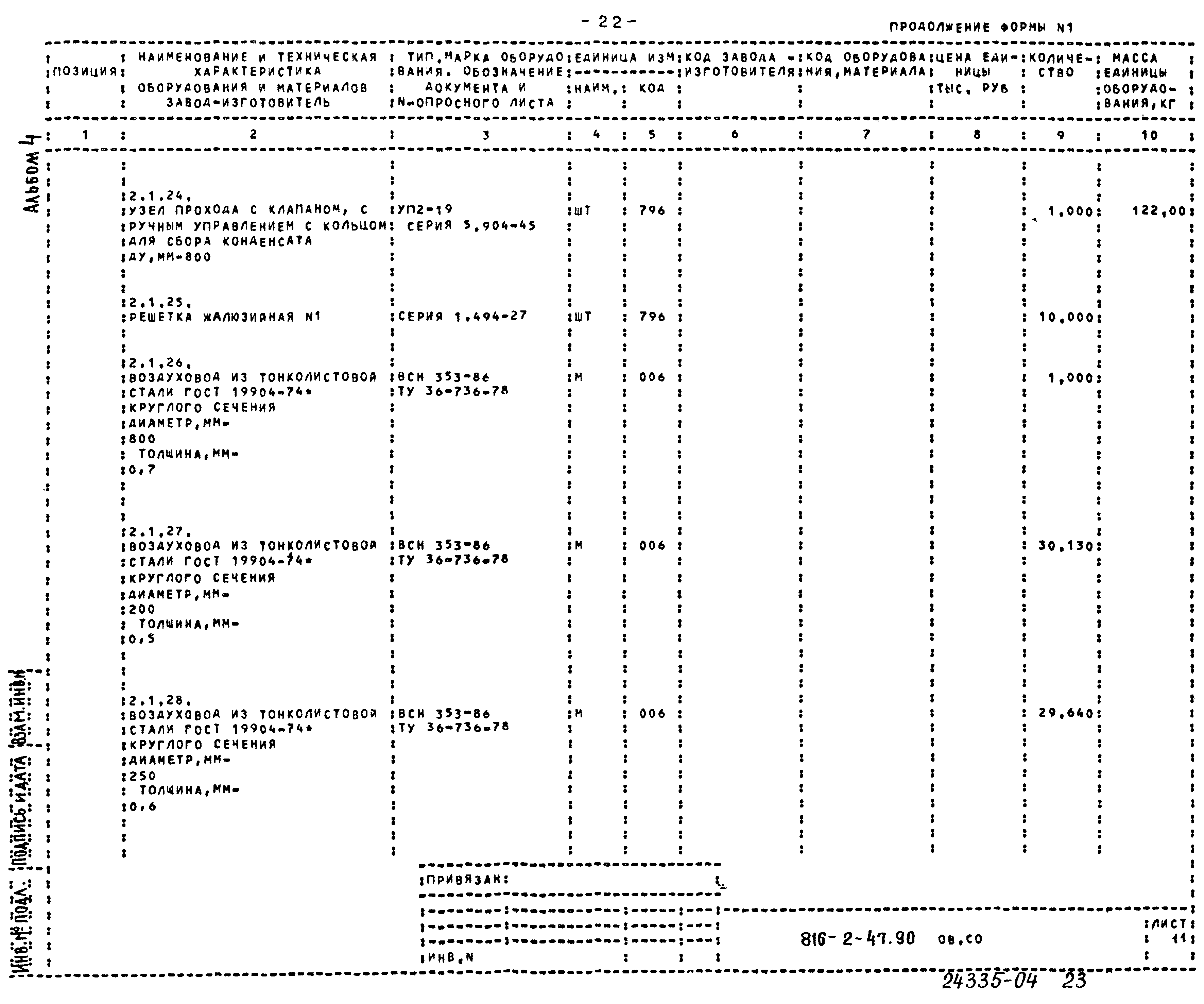 Типовой проект 816-2-47.90