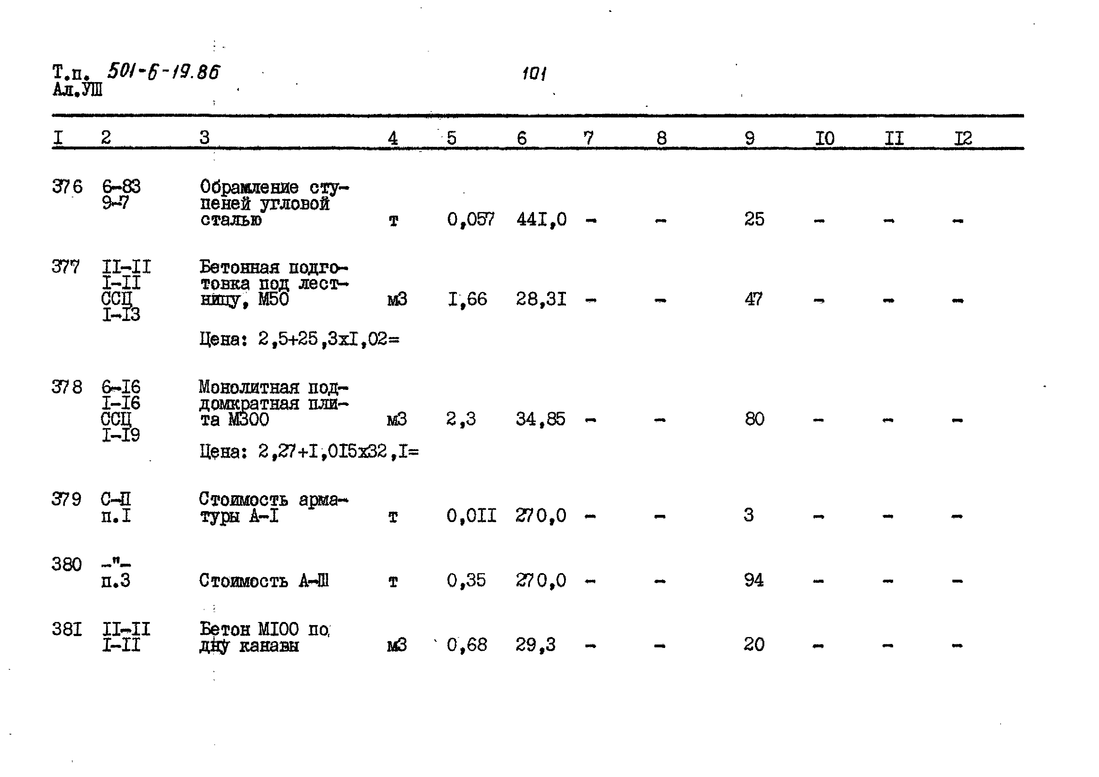 Типовой проект 501-6-19.86