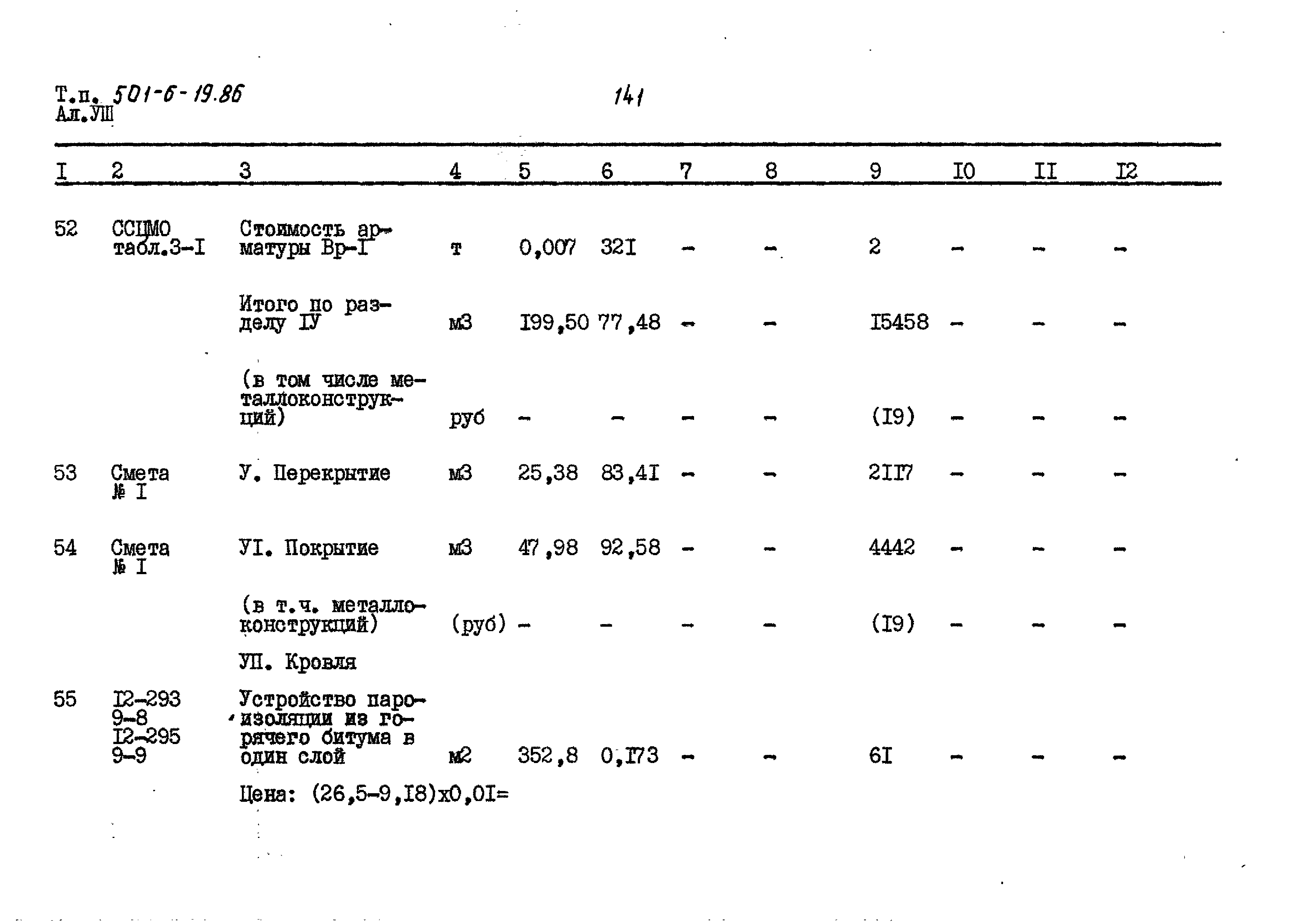 Типовой проект 501-6-19.86