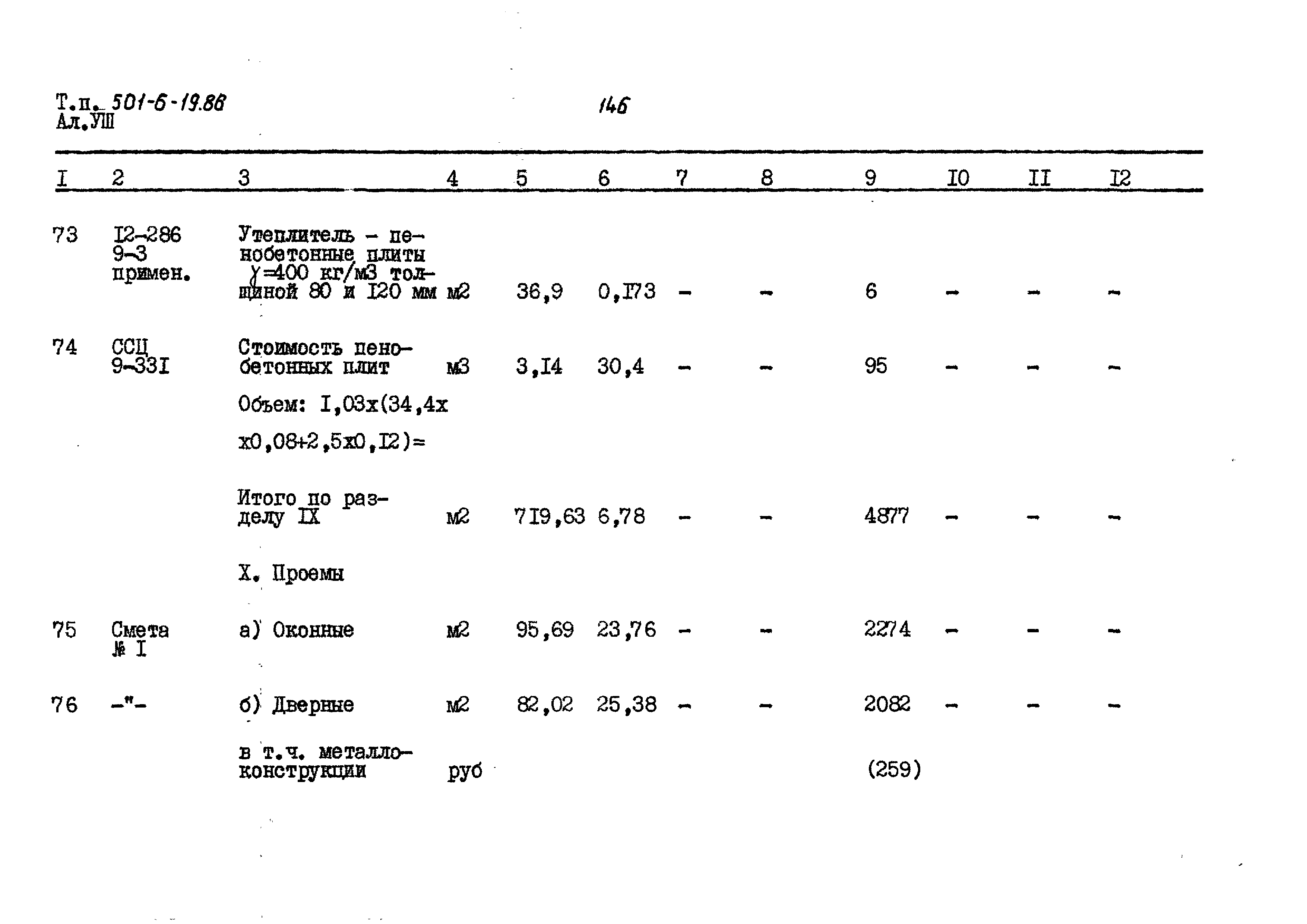 Типовой проект 501-6-19.86