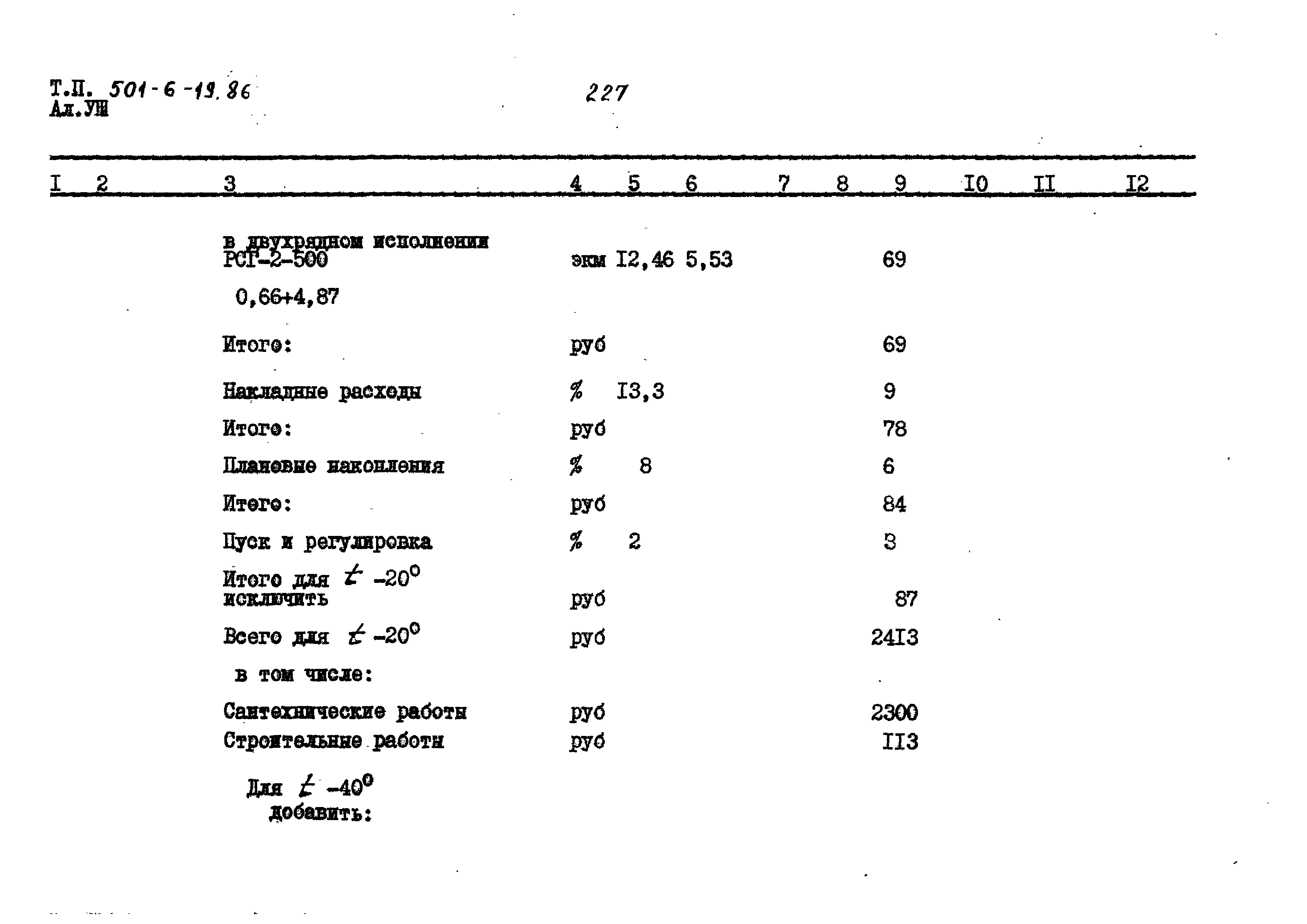 Типовой проект 501-6-19.86