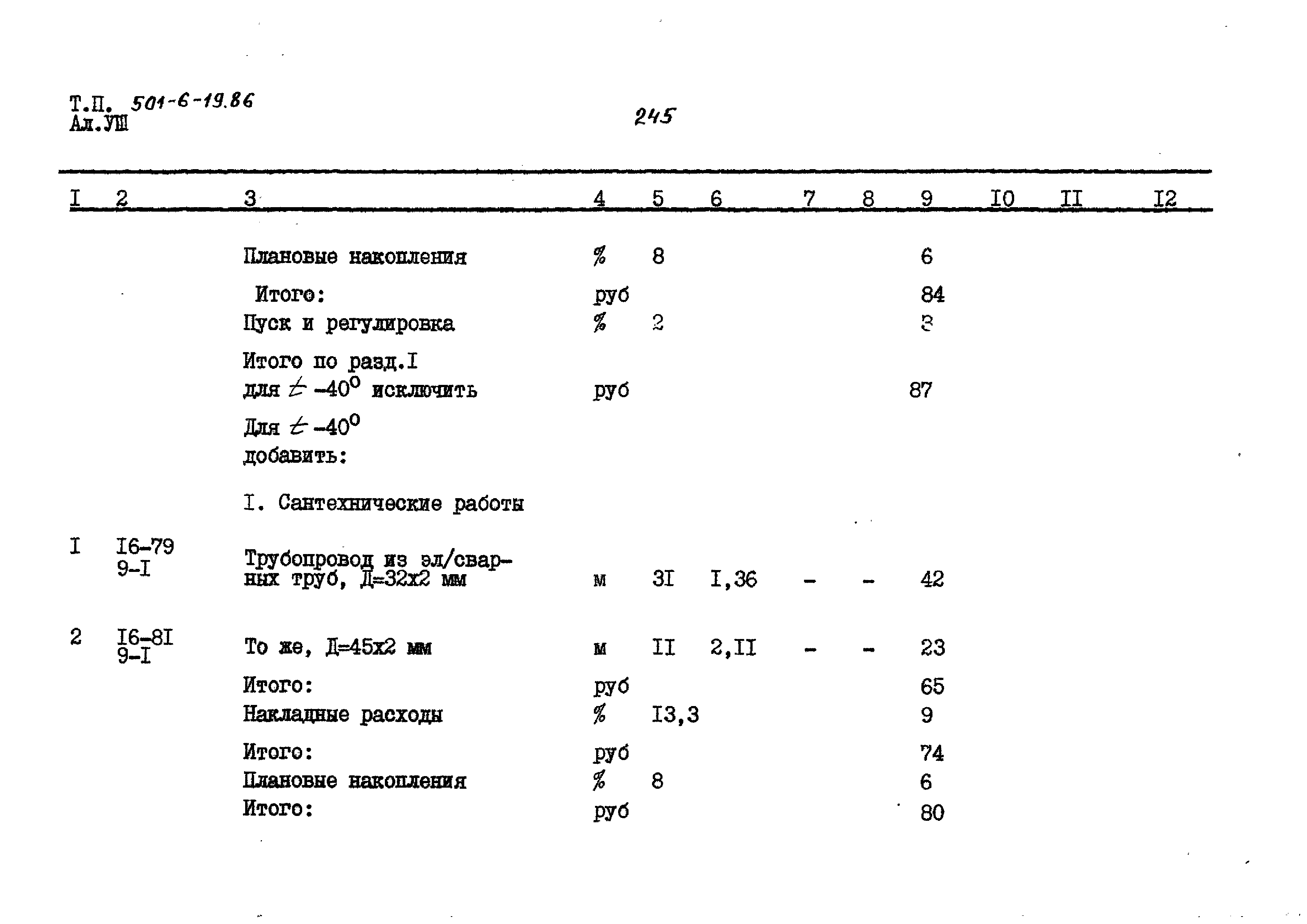 Типовой проект 501-6-19.86