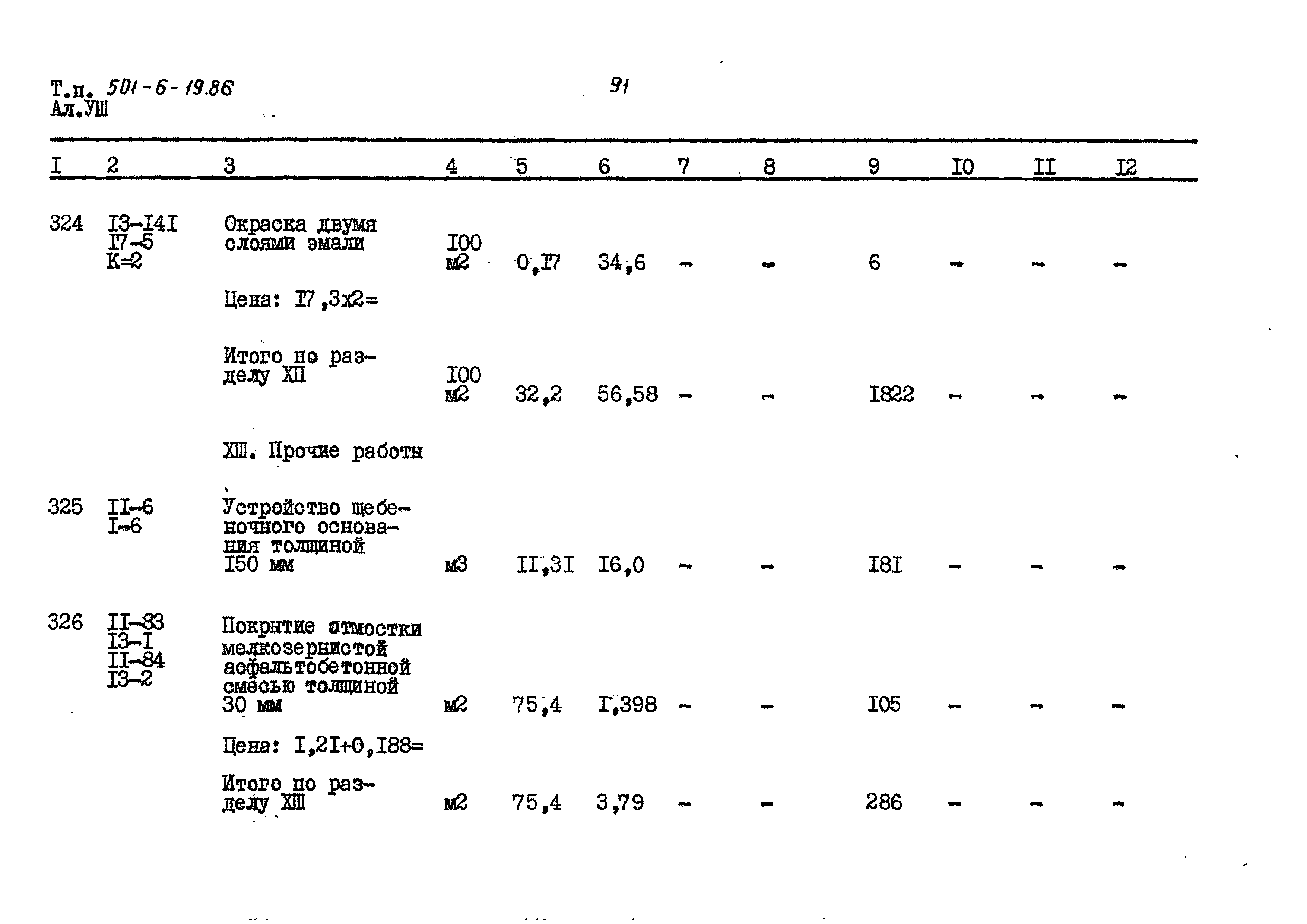 Типовой проект 501-6-19.86