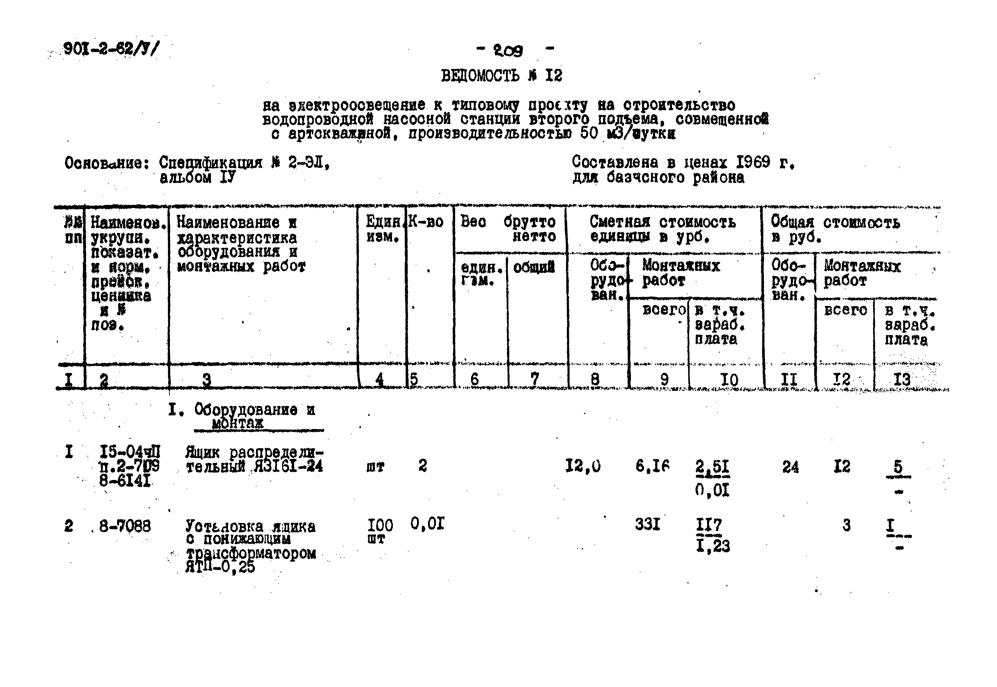 Типовой проект 901-2-62