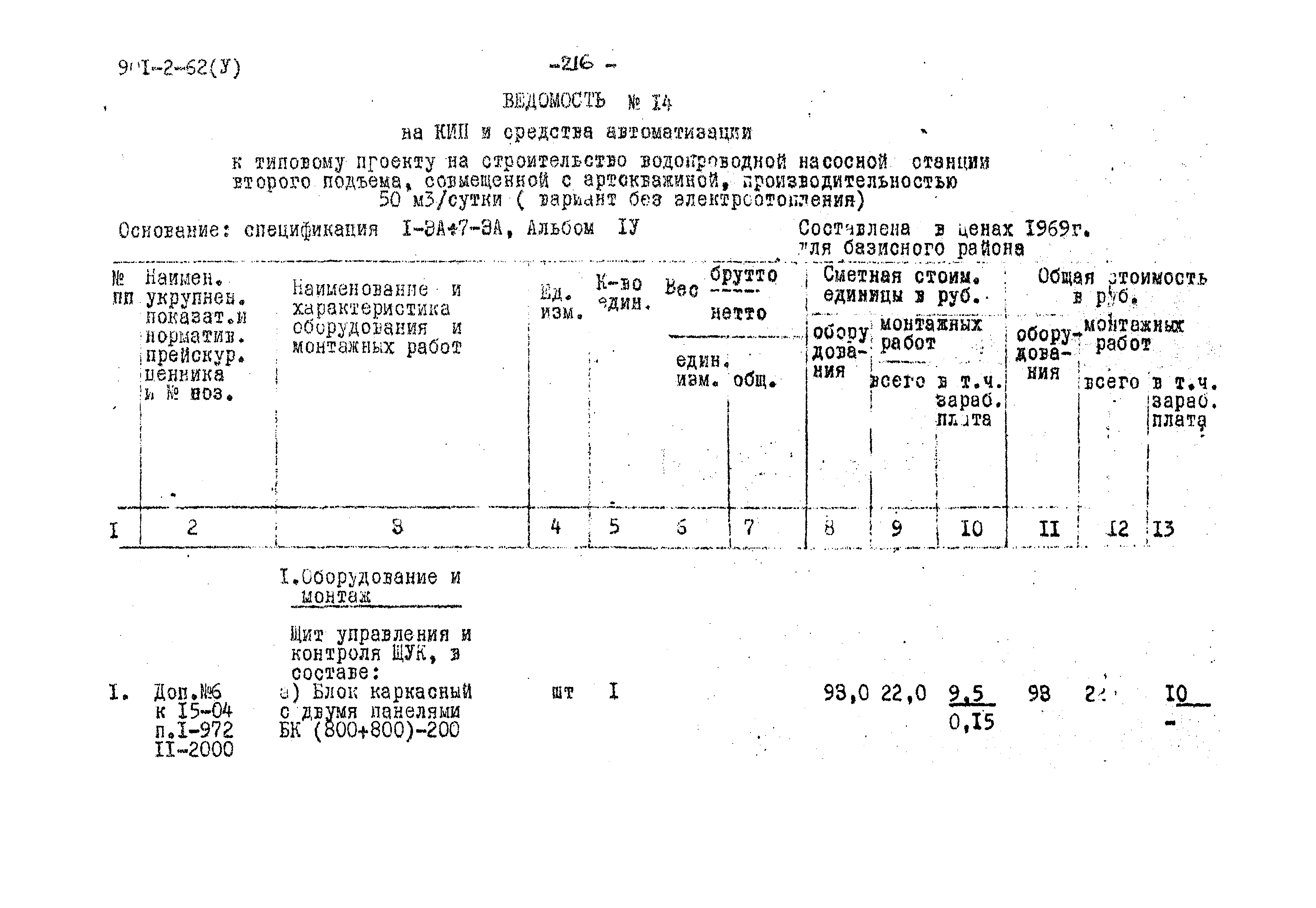 Типовой проект 901-2-62