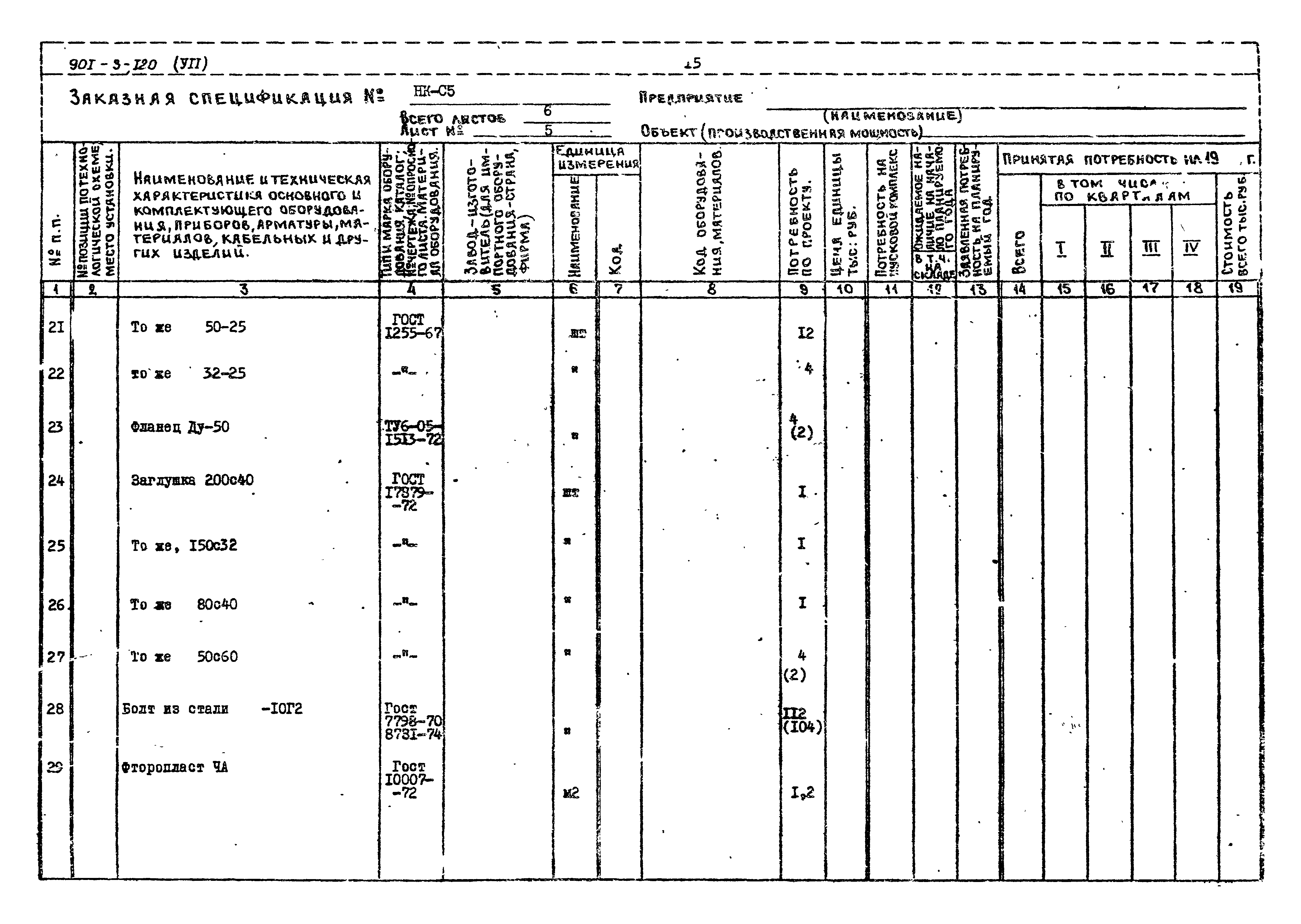 Типовой проект 901-3-120