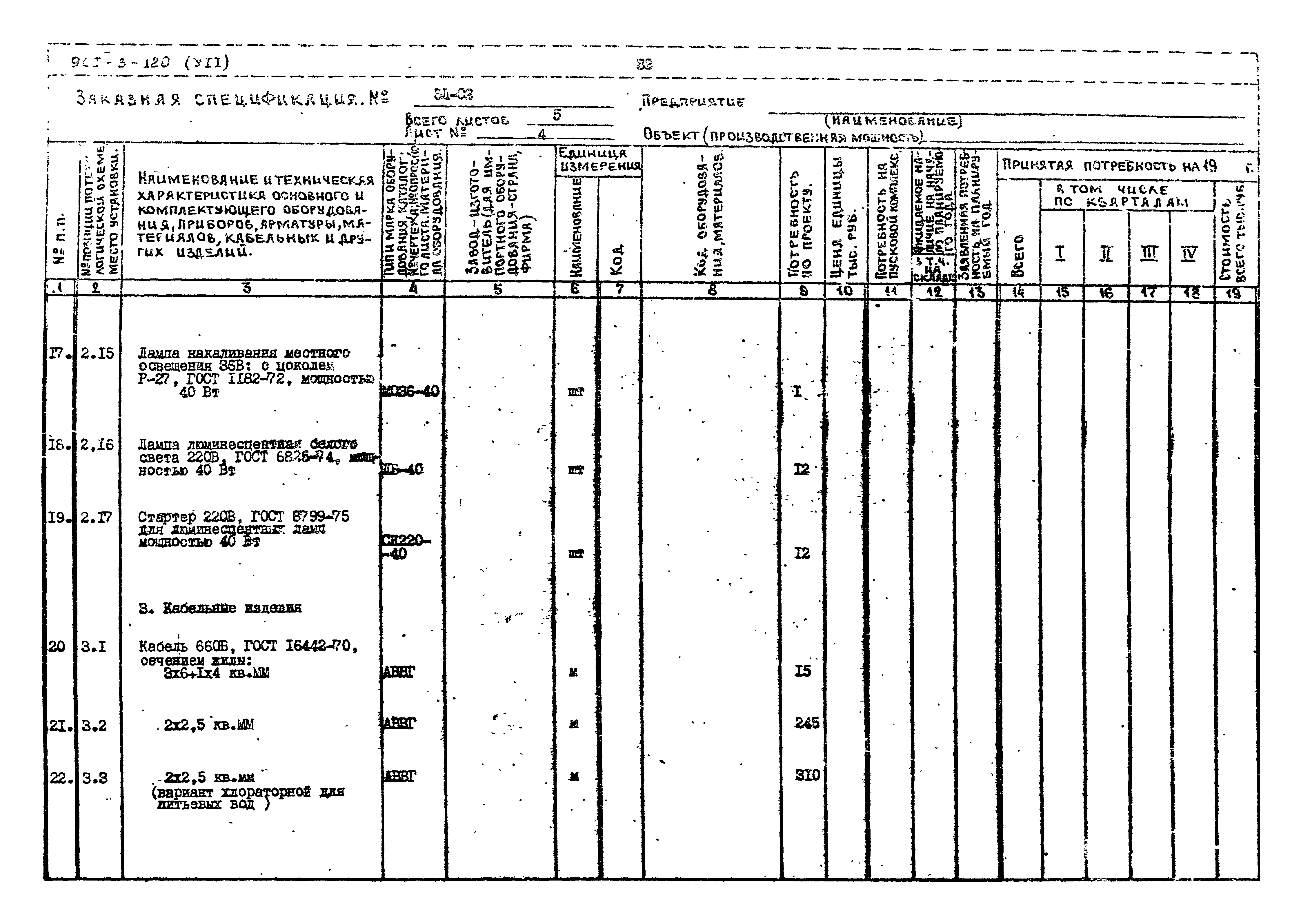 Типовой проект 901-3-120