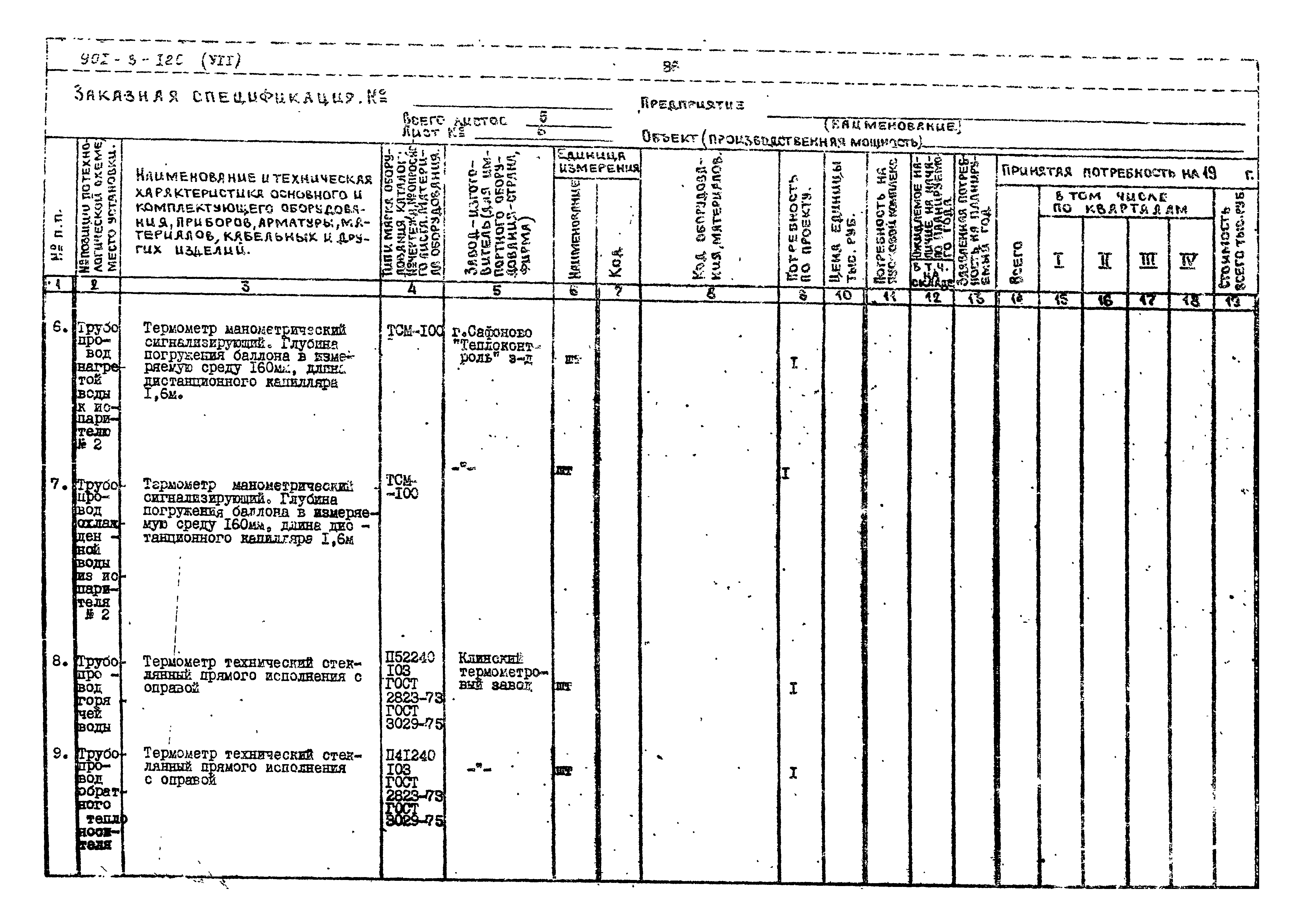 Типовой проект 901-3-120