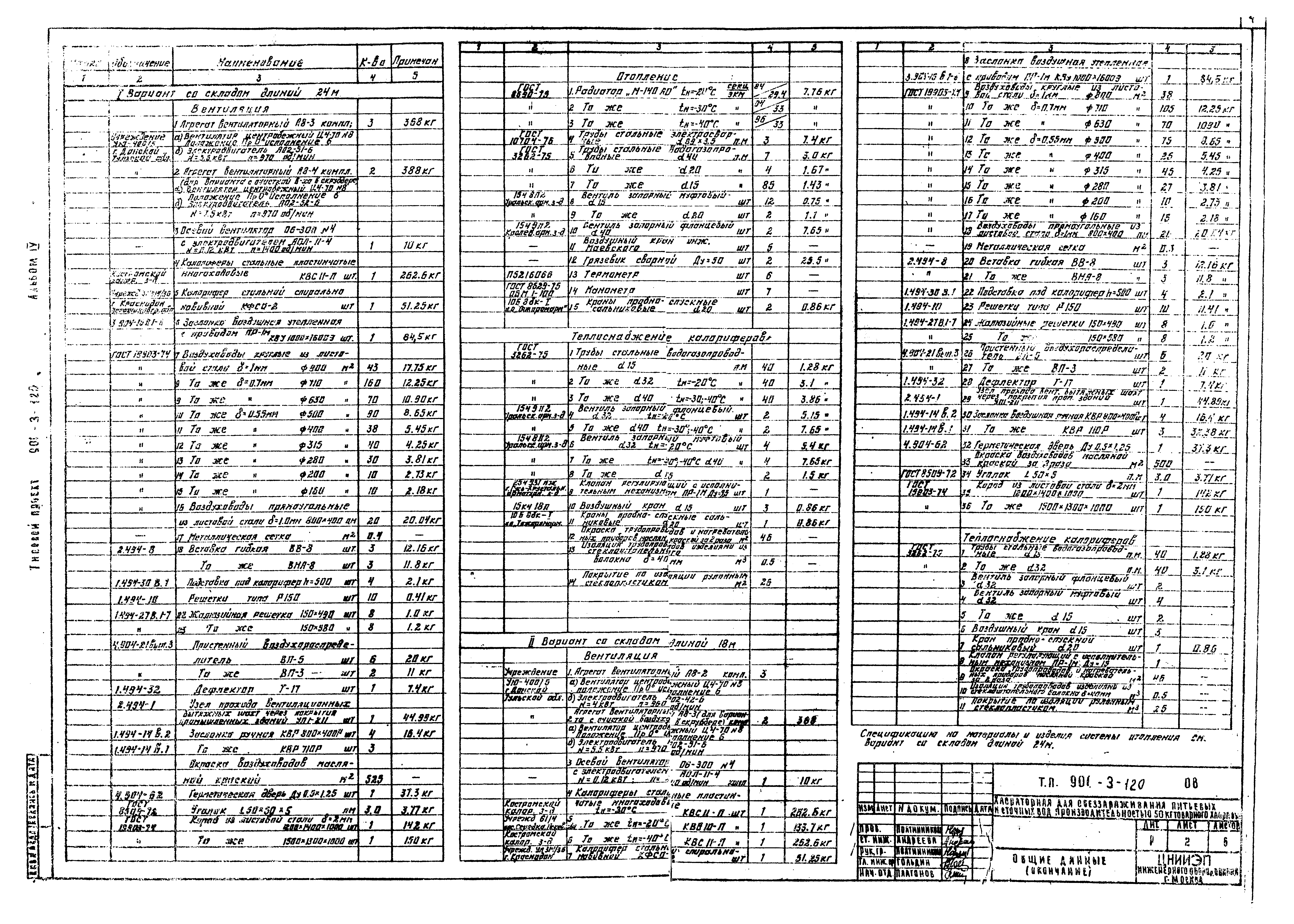 Типовой проект 901-3-120
