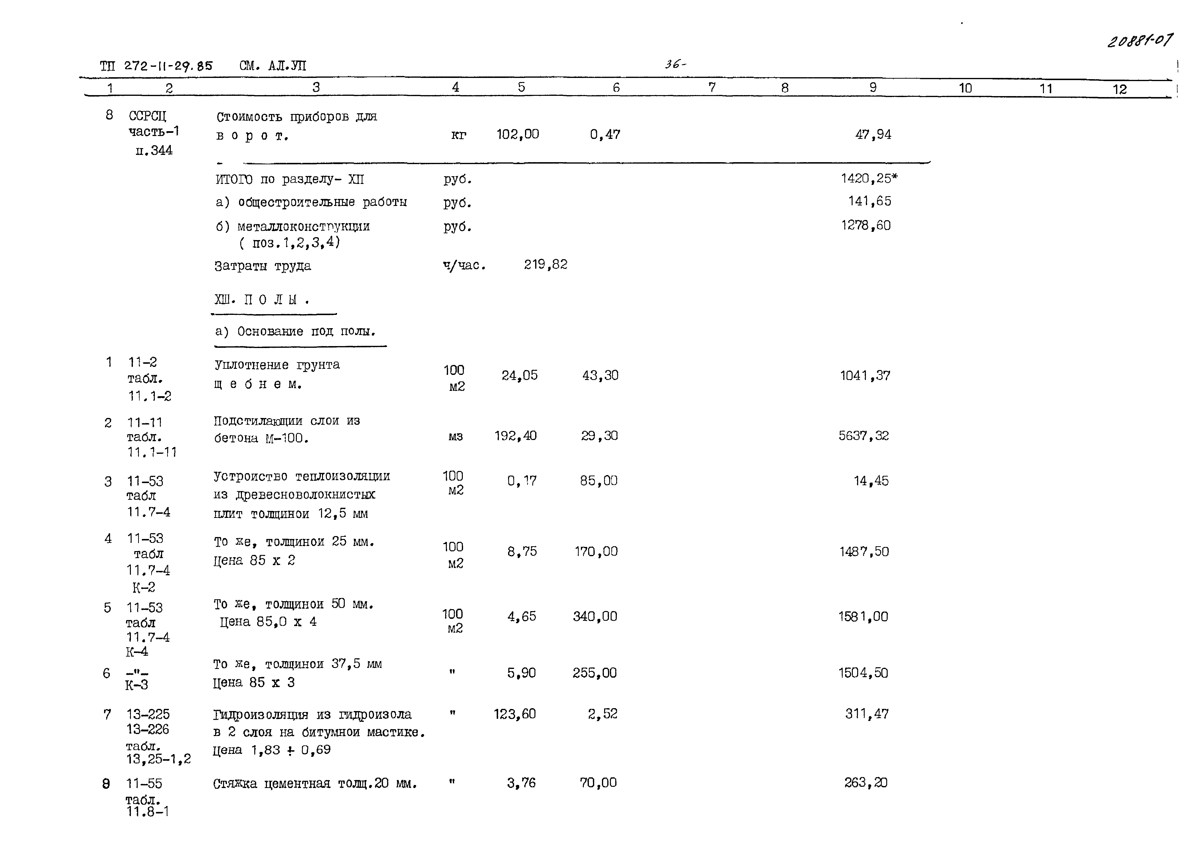 Типовой проект 272-11-29.85