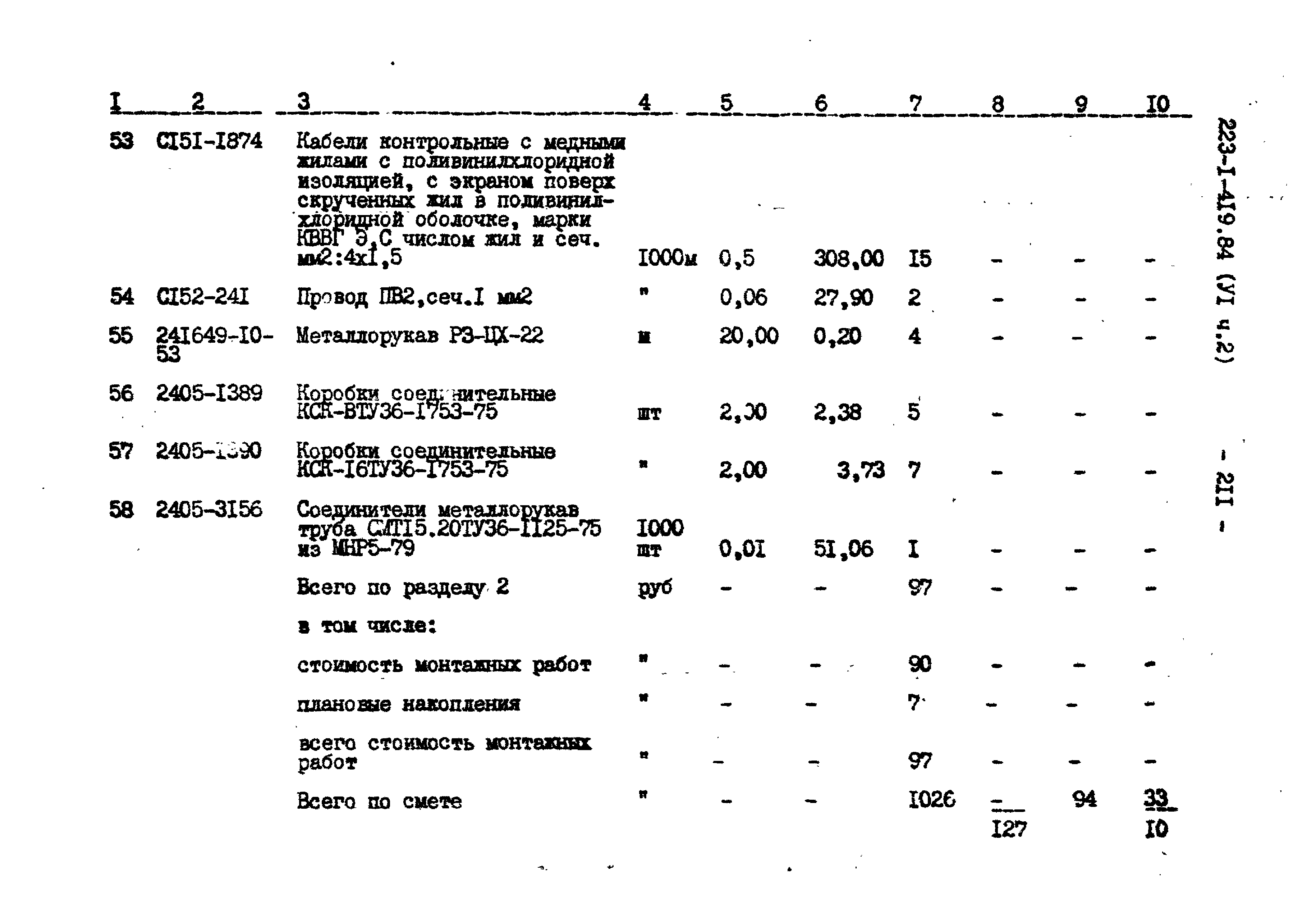 Типовой проект 223-1-419.84
