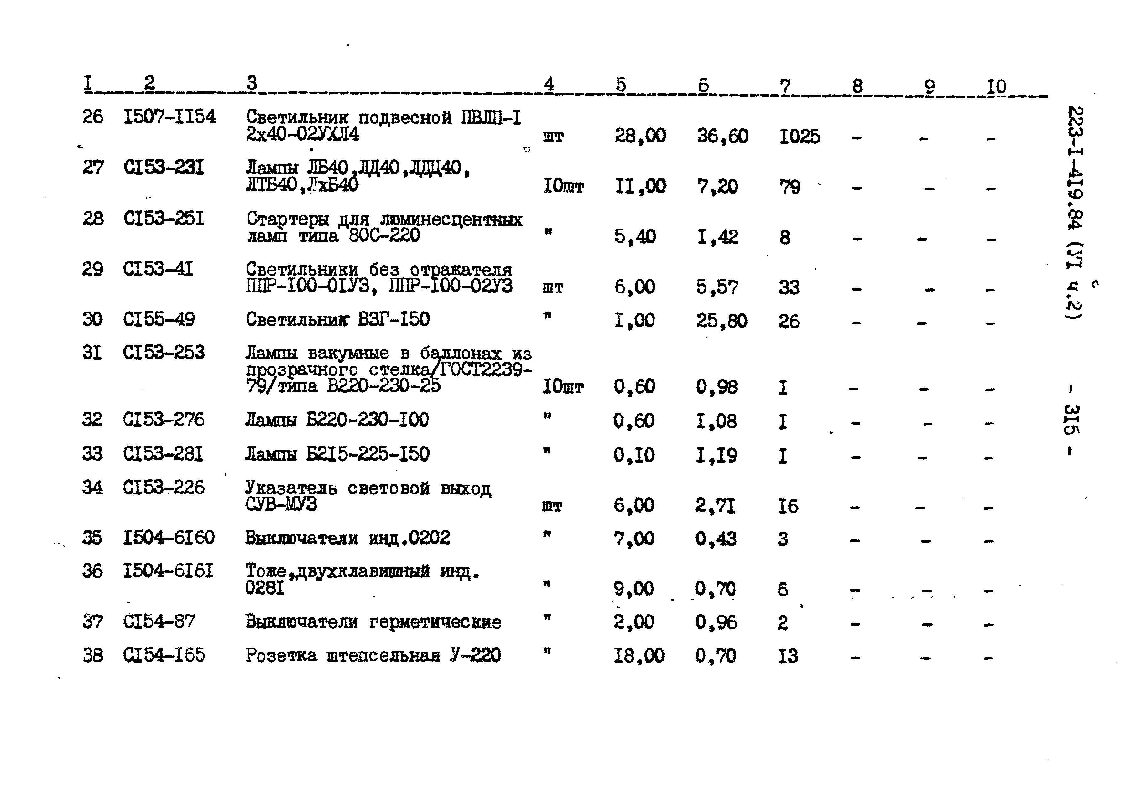 Типовой проект 223-1-419.84