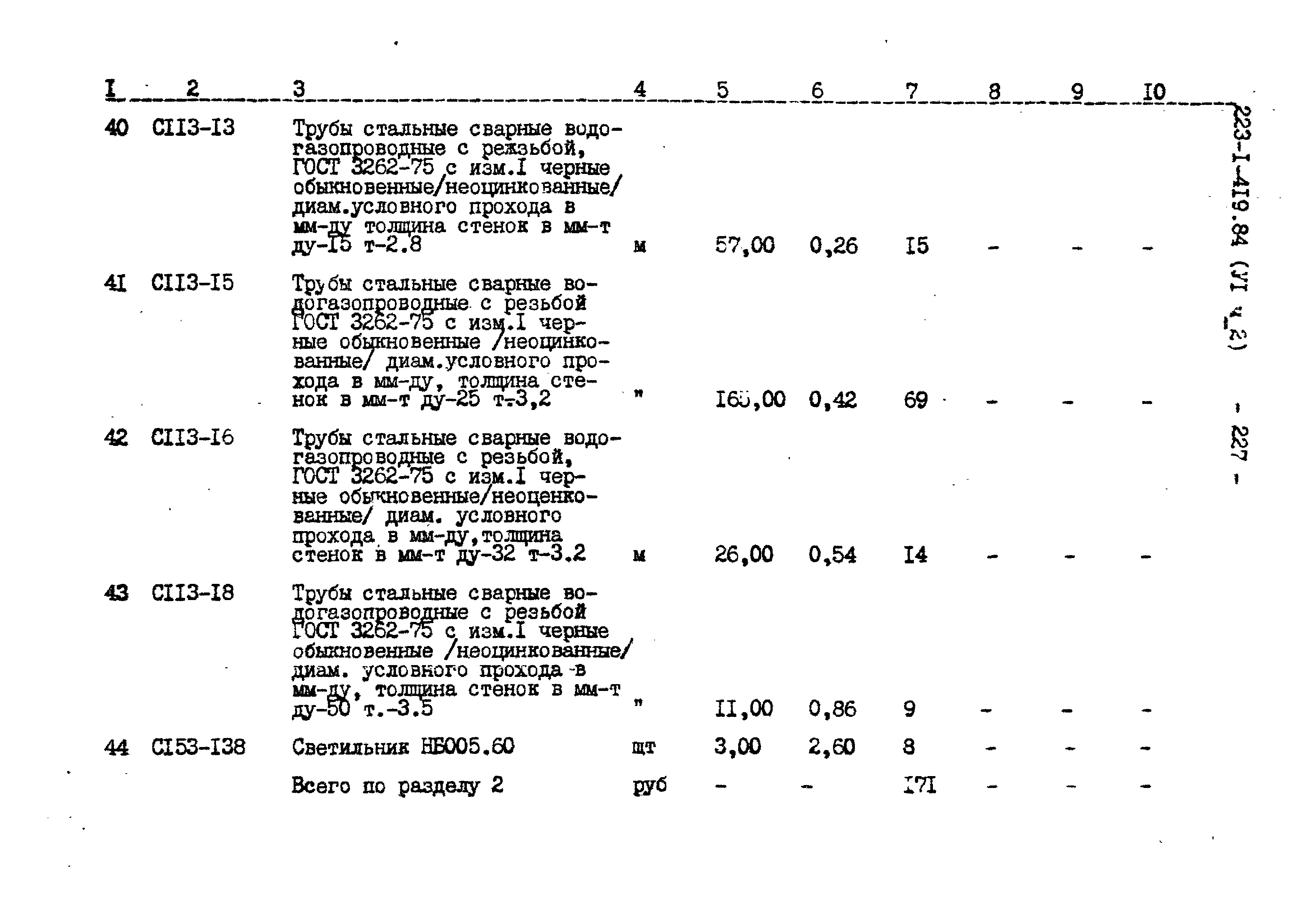 Типовой проект 223-1-419.84