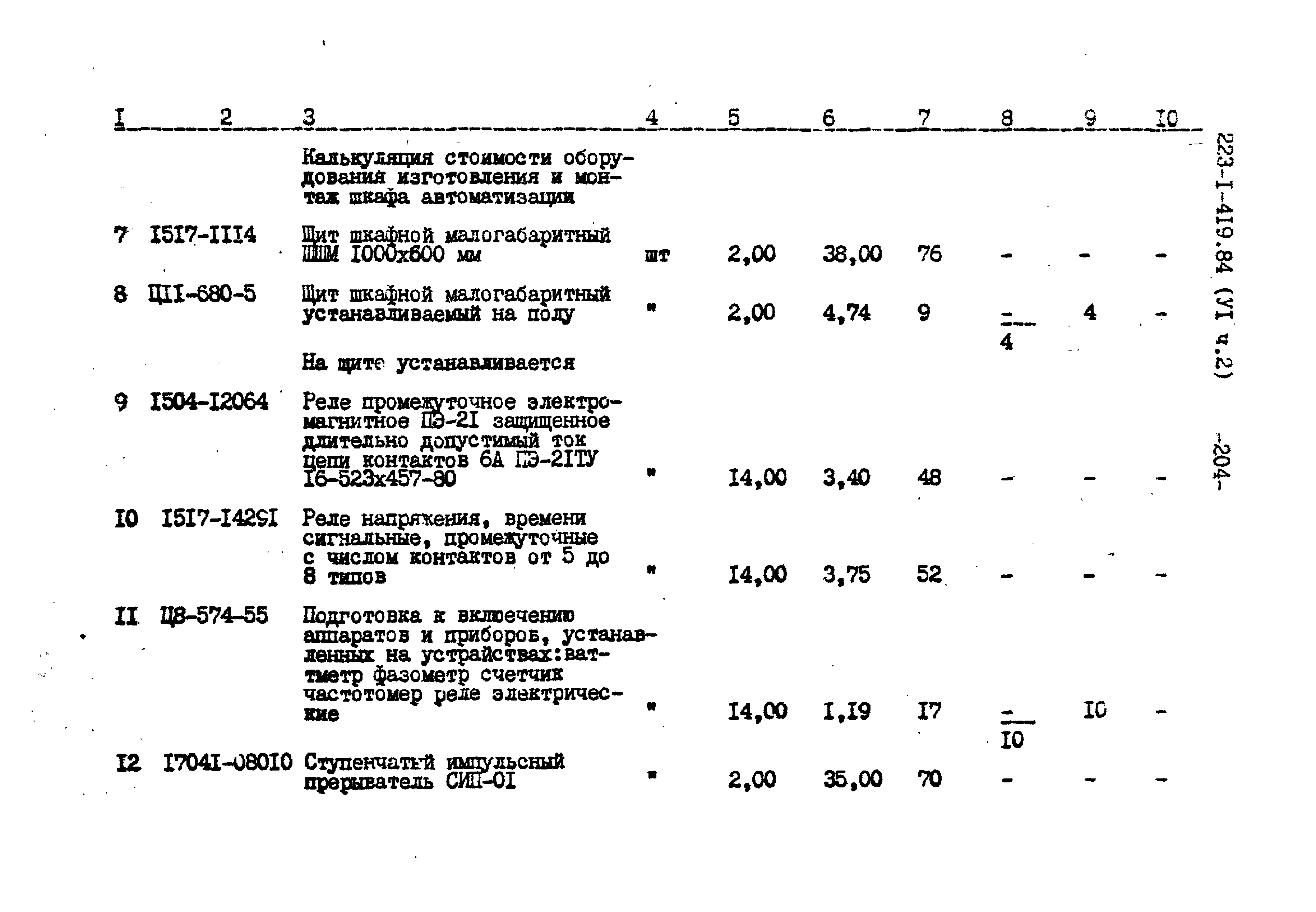 Типовой проект 223-1-419.84