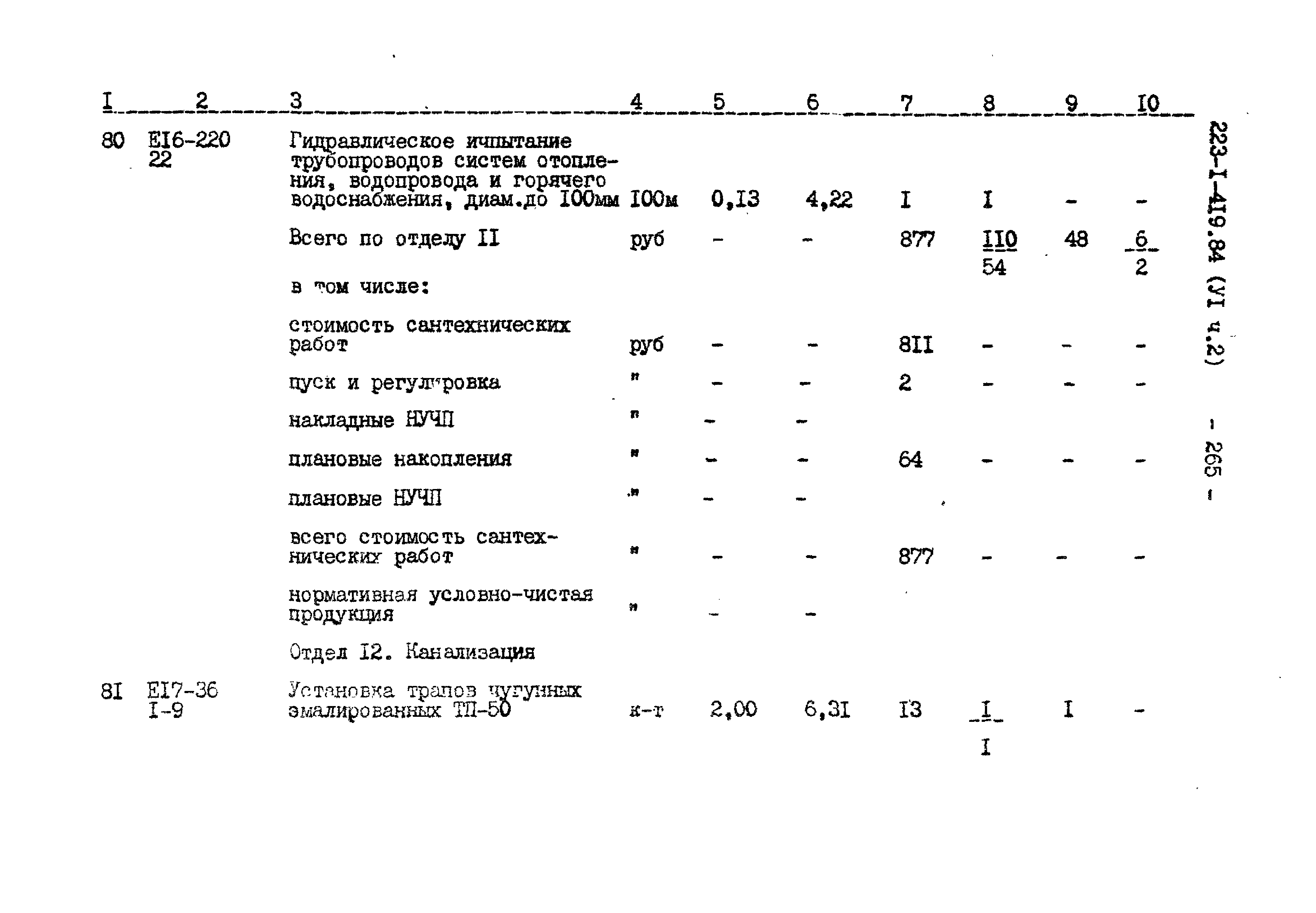 Типовой проект 223-1-419.84