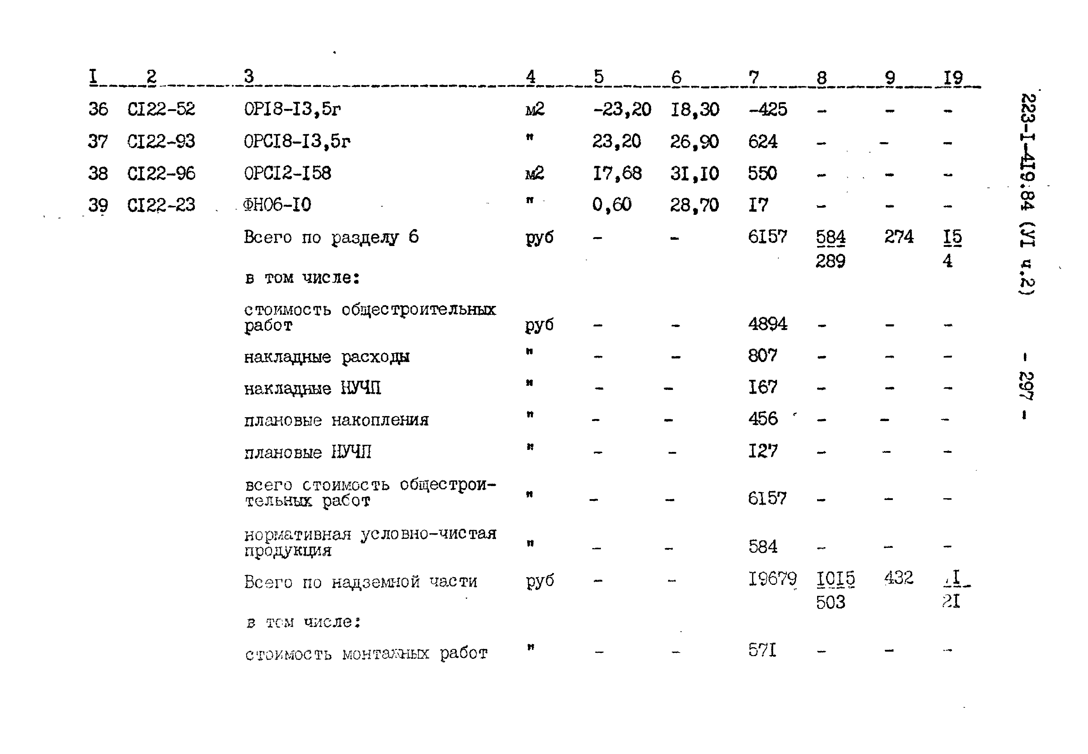 Типовой проект 223-1-419.84