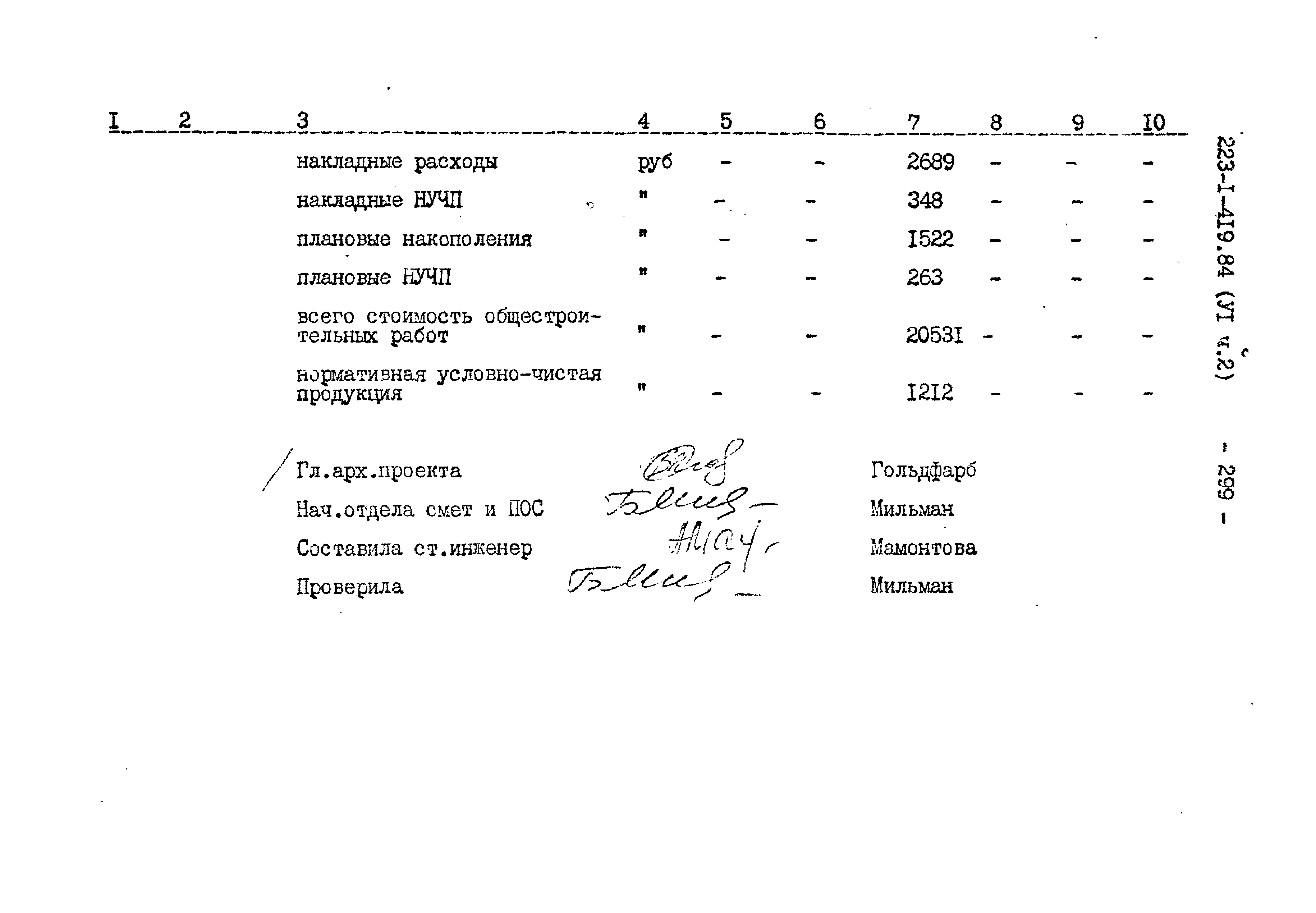 Типовой проект 223-1-419.84
