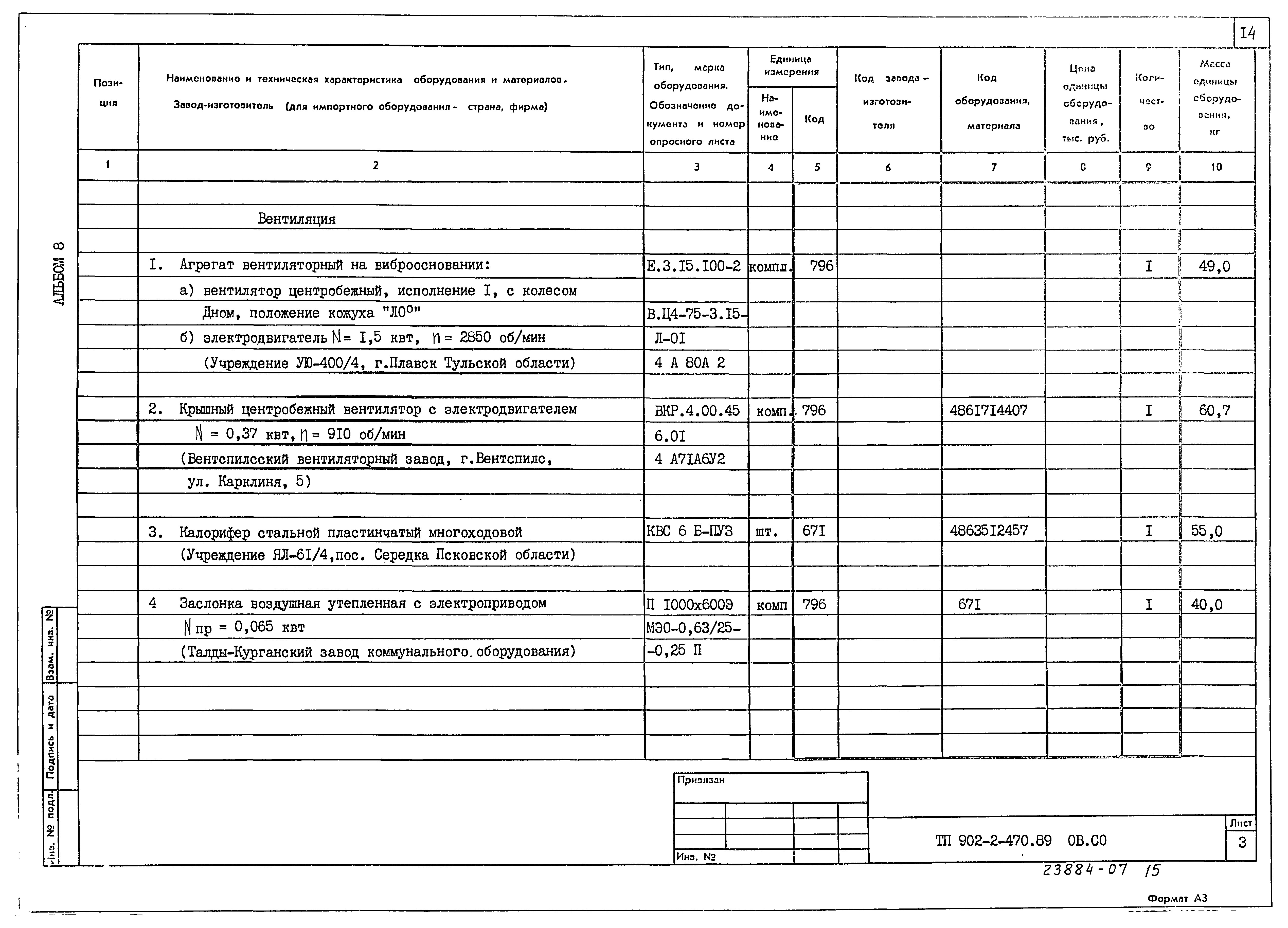 Типовой проект 902-2-470.89