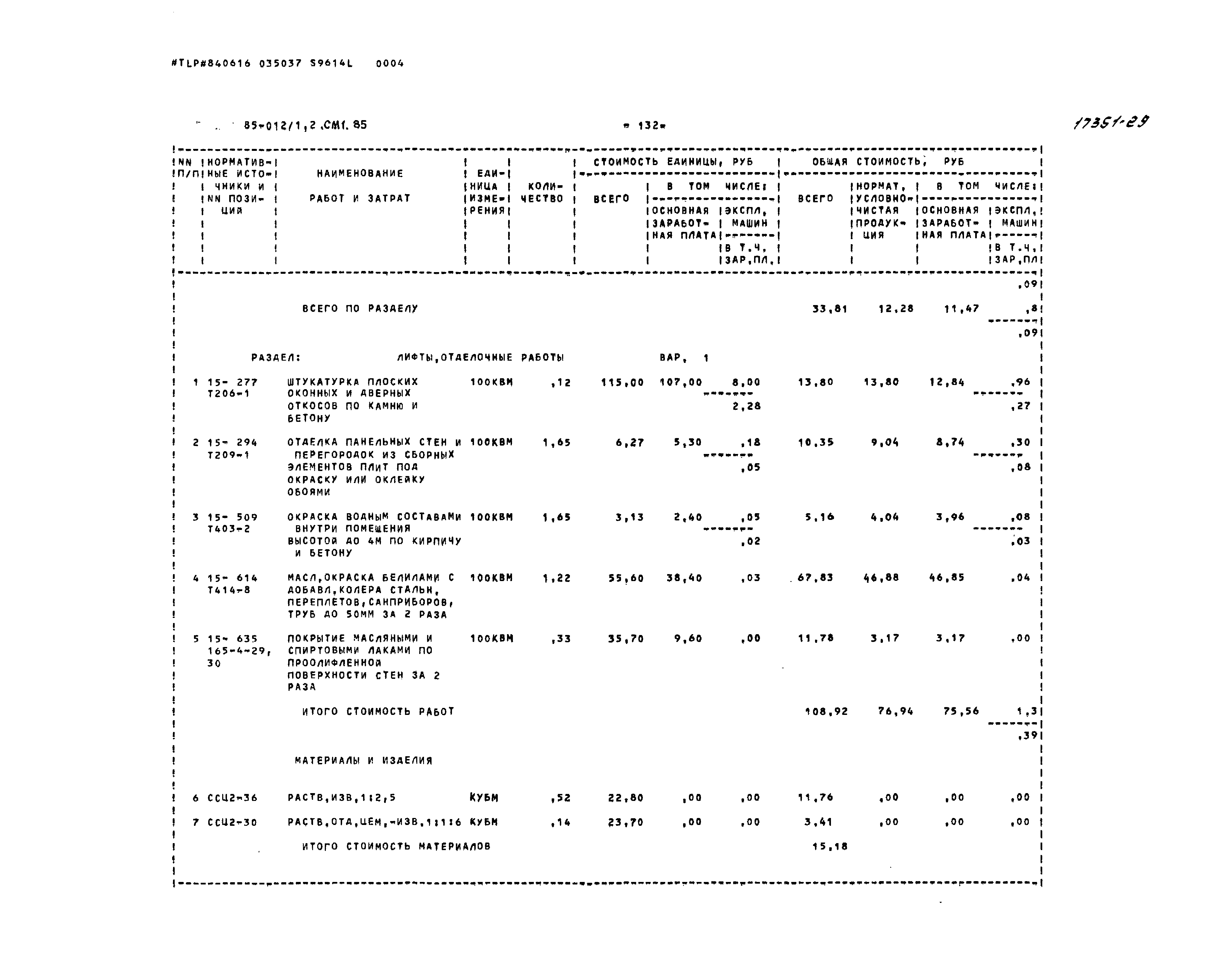 Типовой проект 85-012/1.2