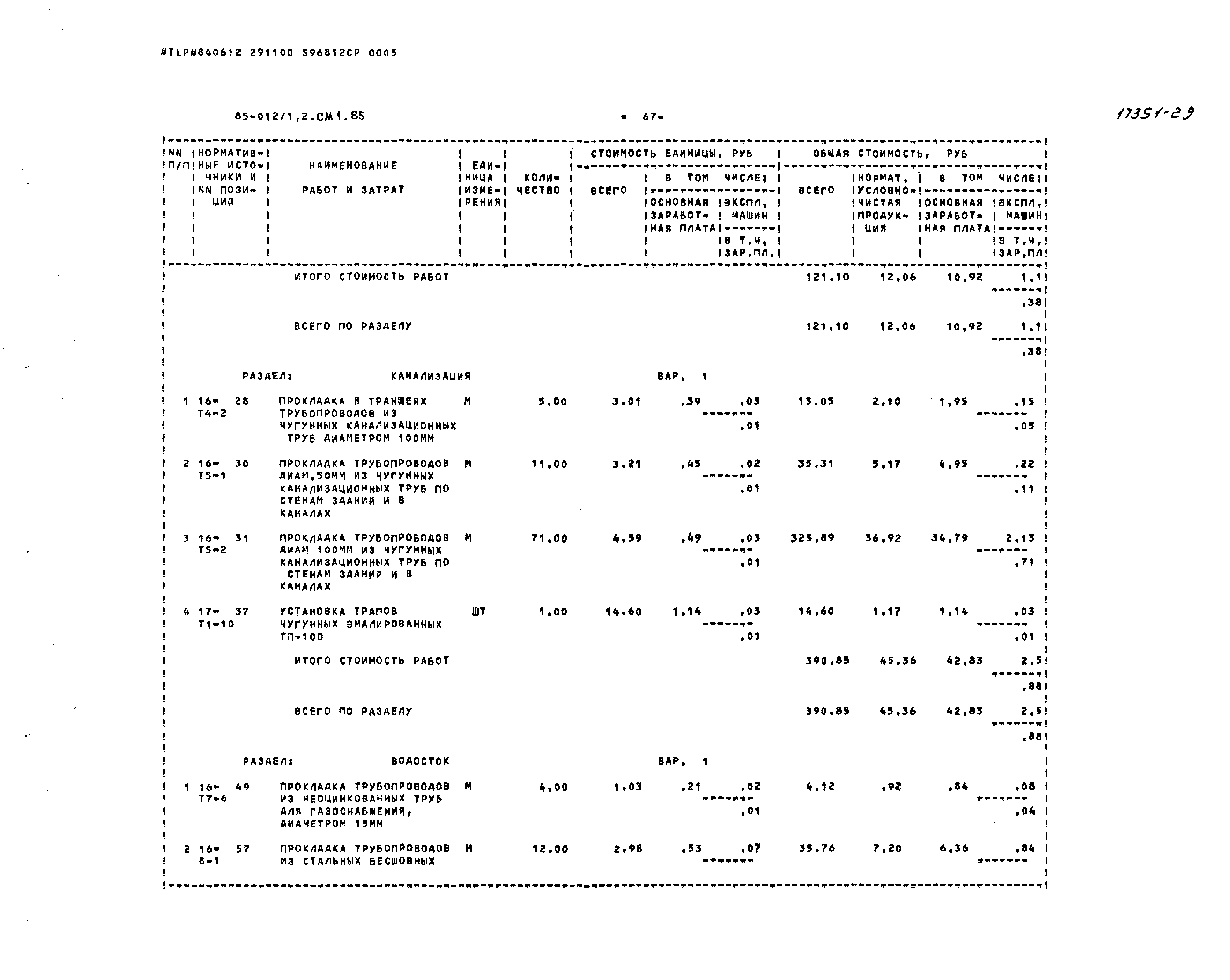 Типовой проект 85-012/1.2