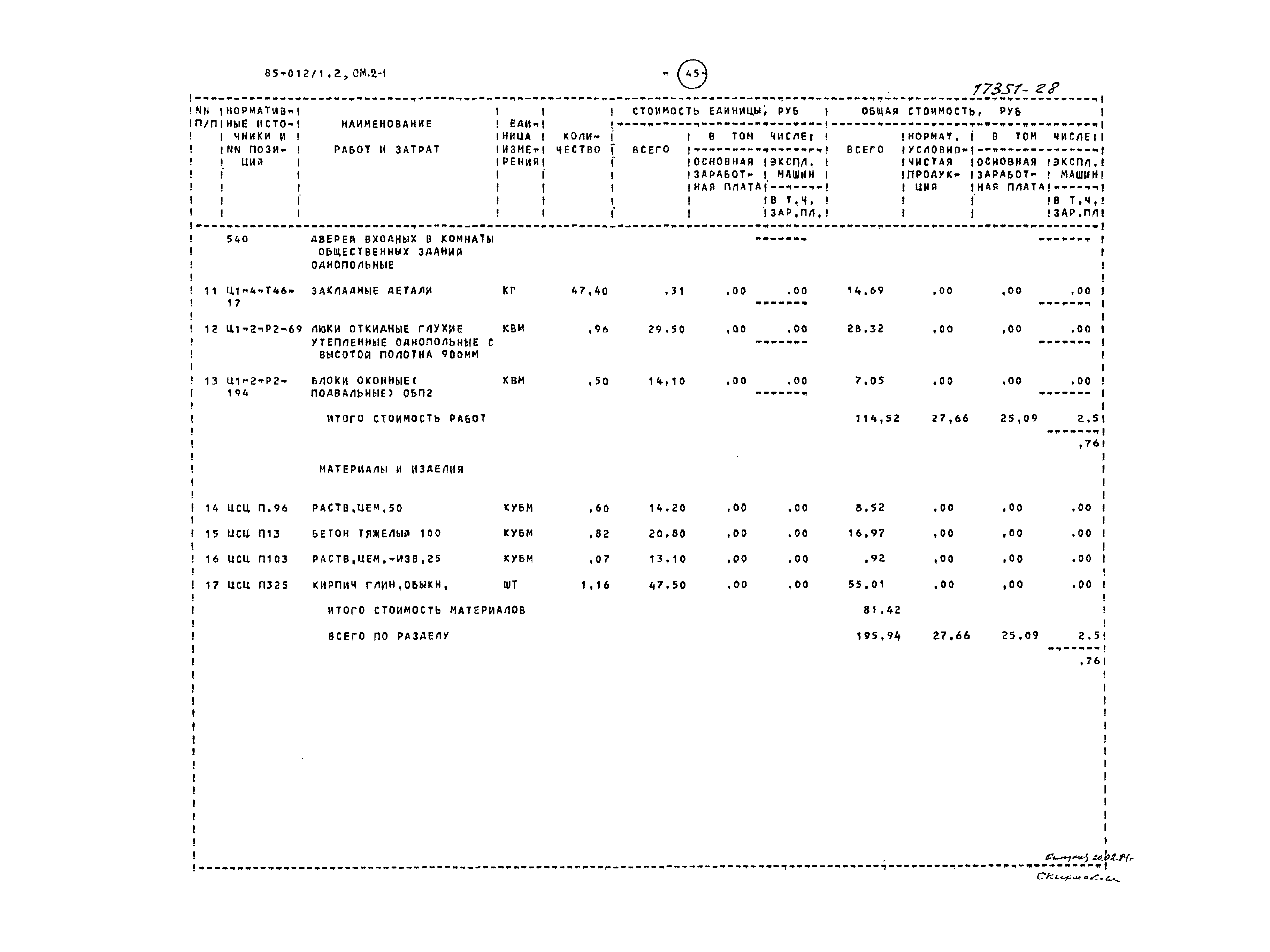 Типовой проект 85-012/1.2