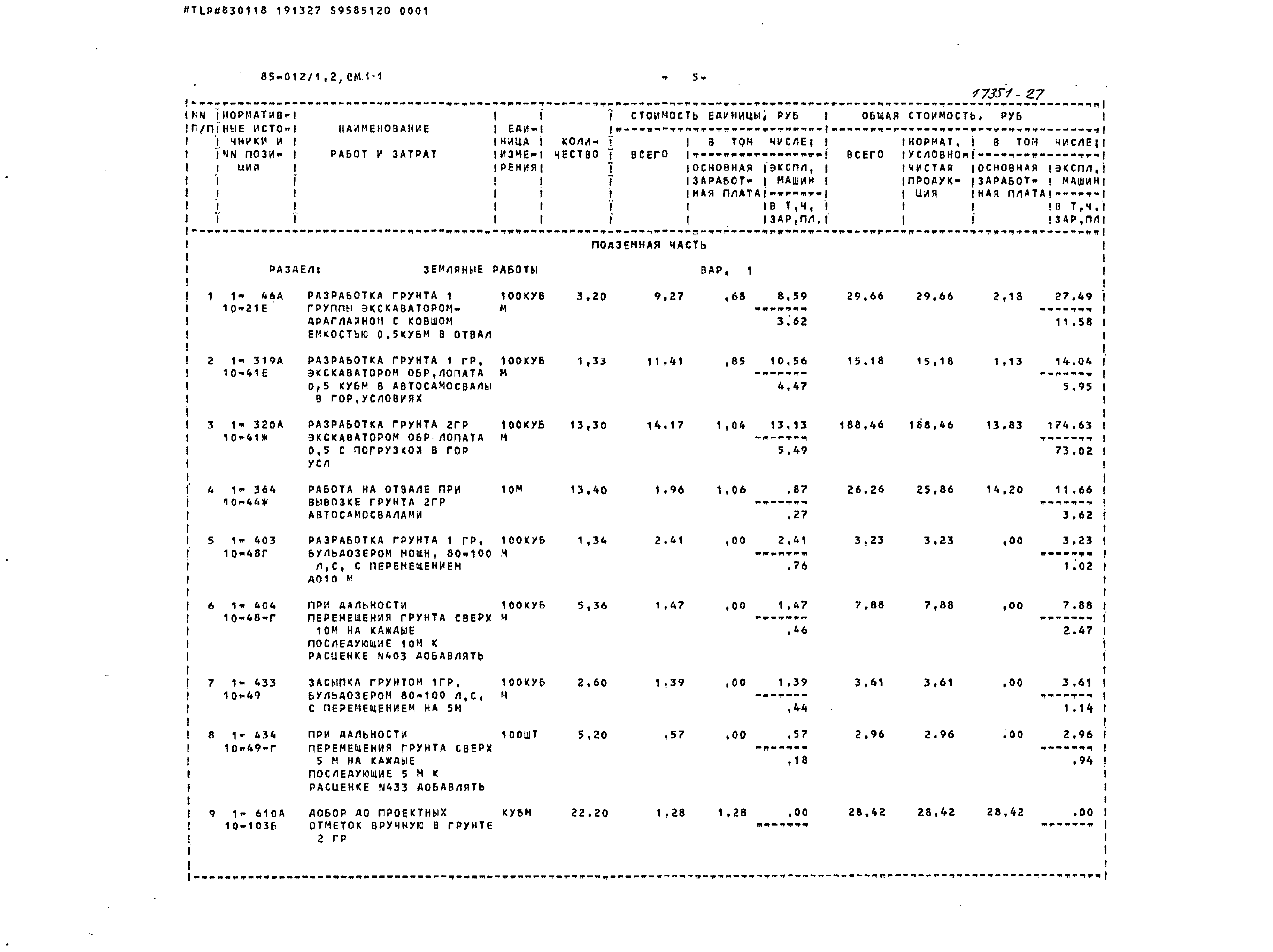 Типовой проект 85-012/1.2