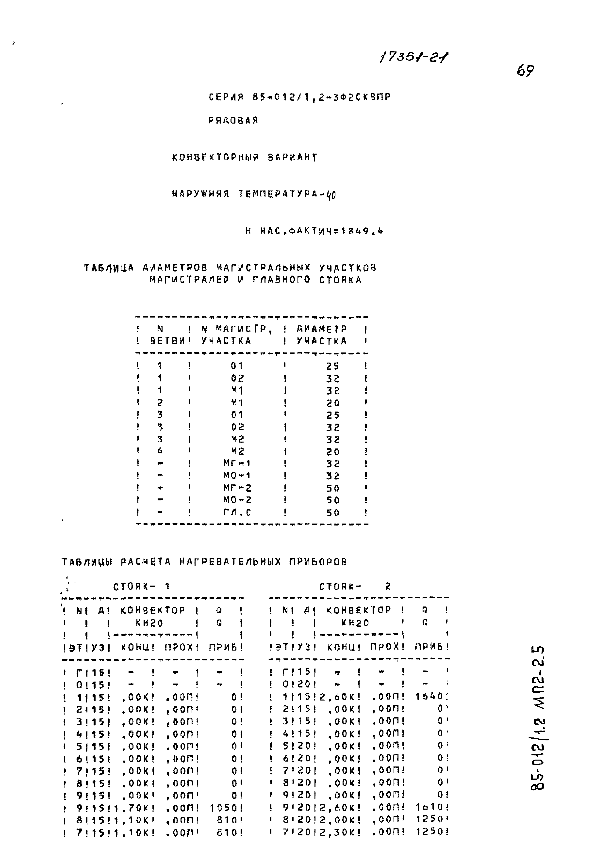 Типовой проект 85-012/1.2