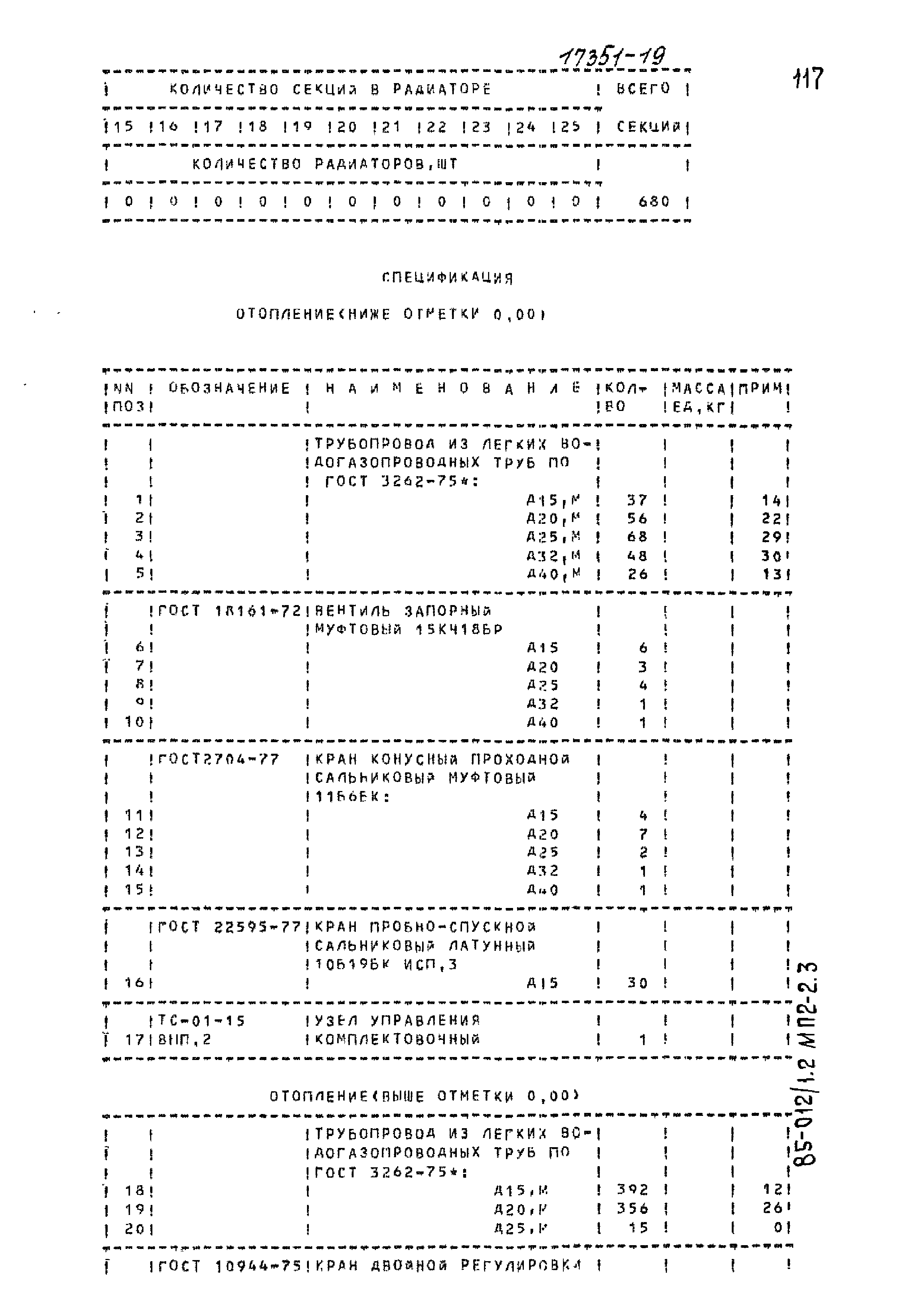 Типовой проект 85-012/1.2