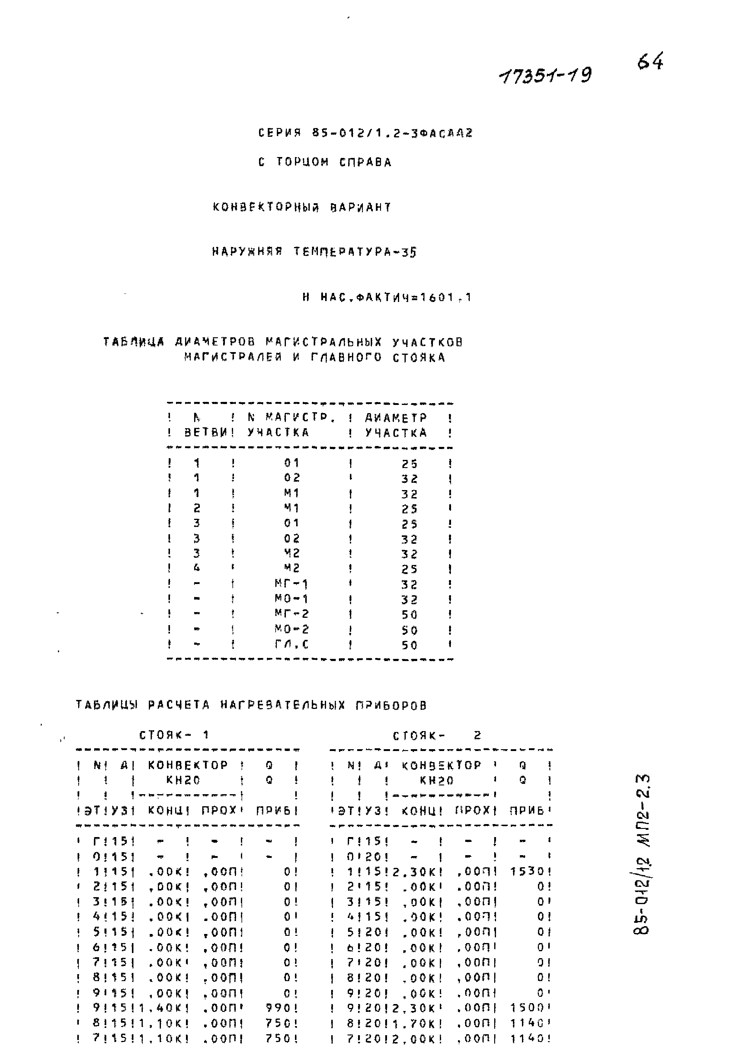 Типовой проект 85-012/1.2