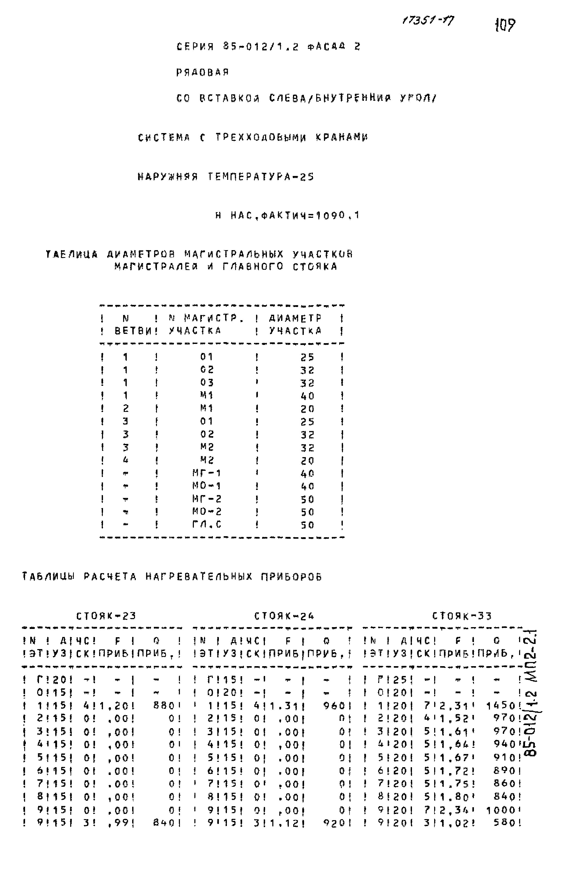 Типовой проект 85-012/1.2