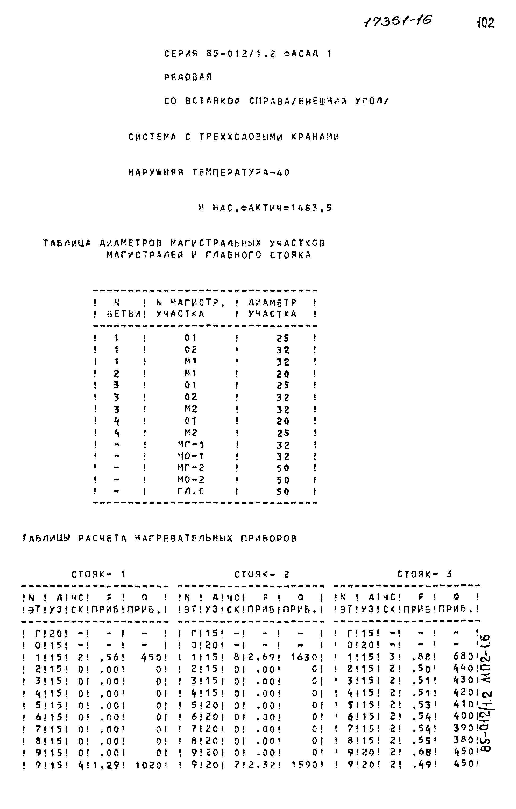 Типовой проект 85-012/1.2