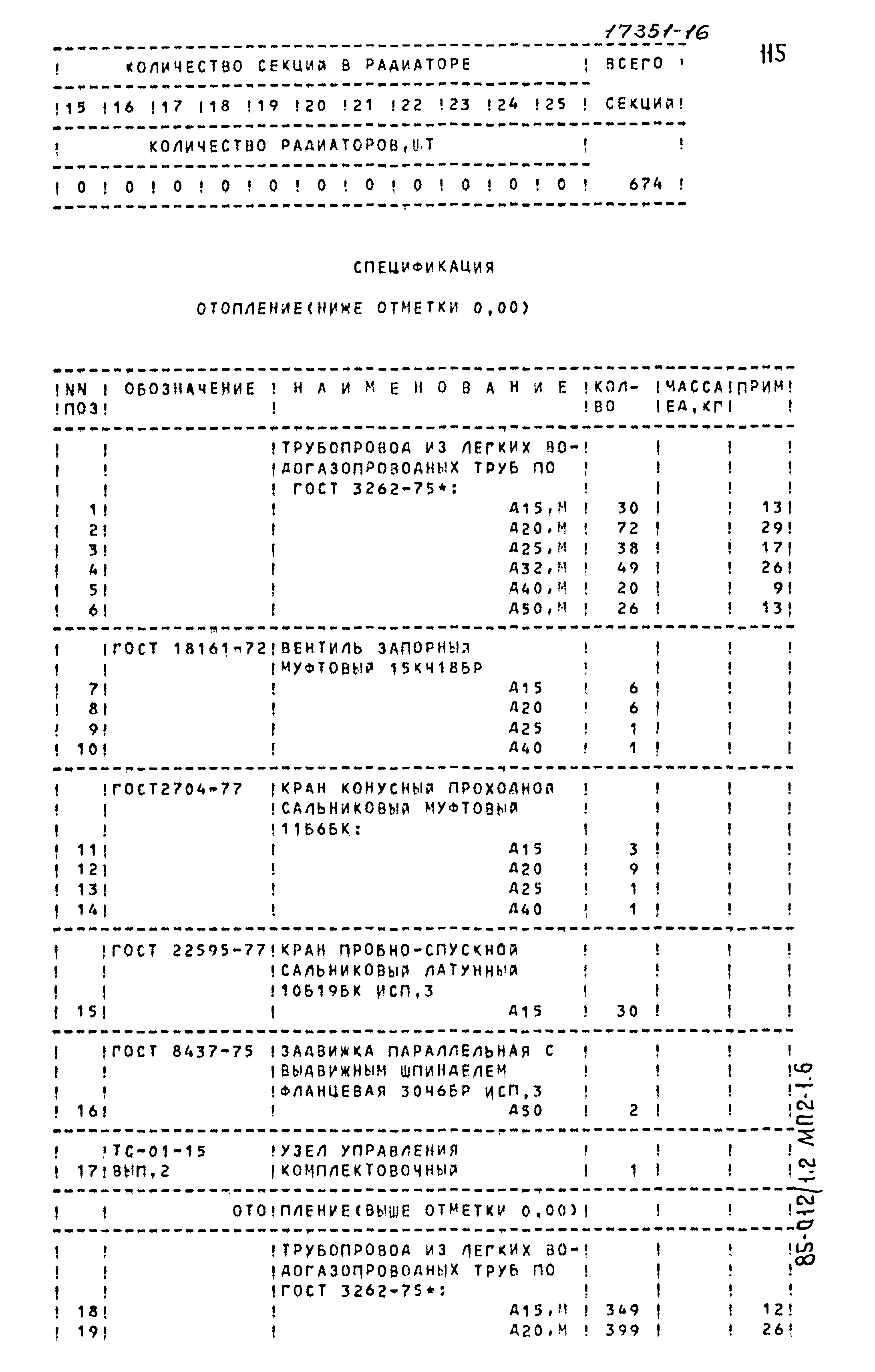 Типовой проект 85-012/1.2