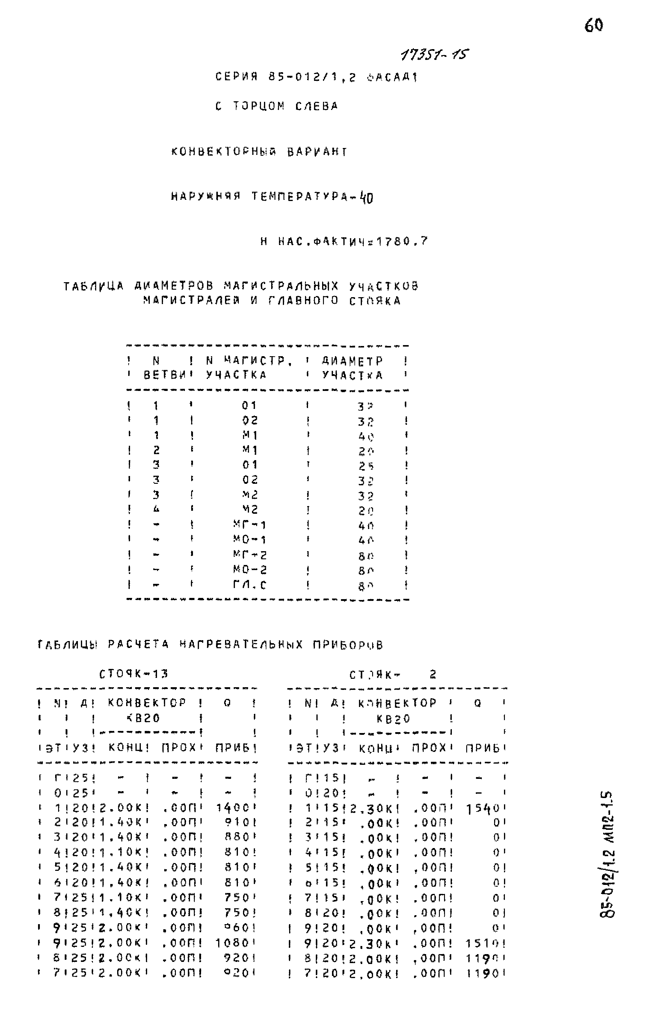 Типовой проект 85-012/1.2