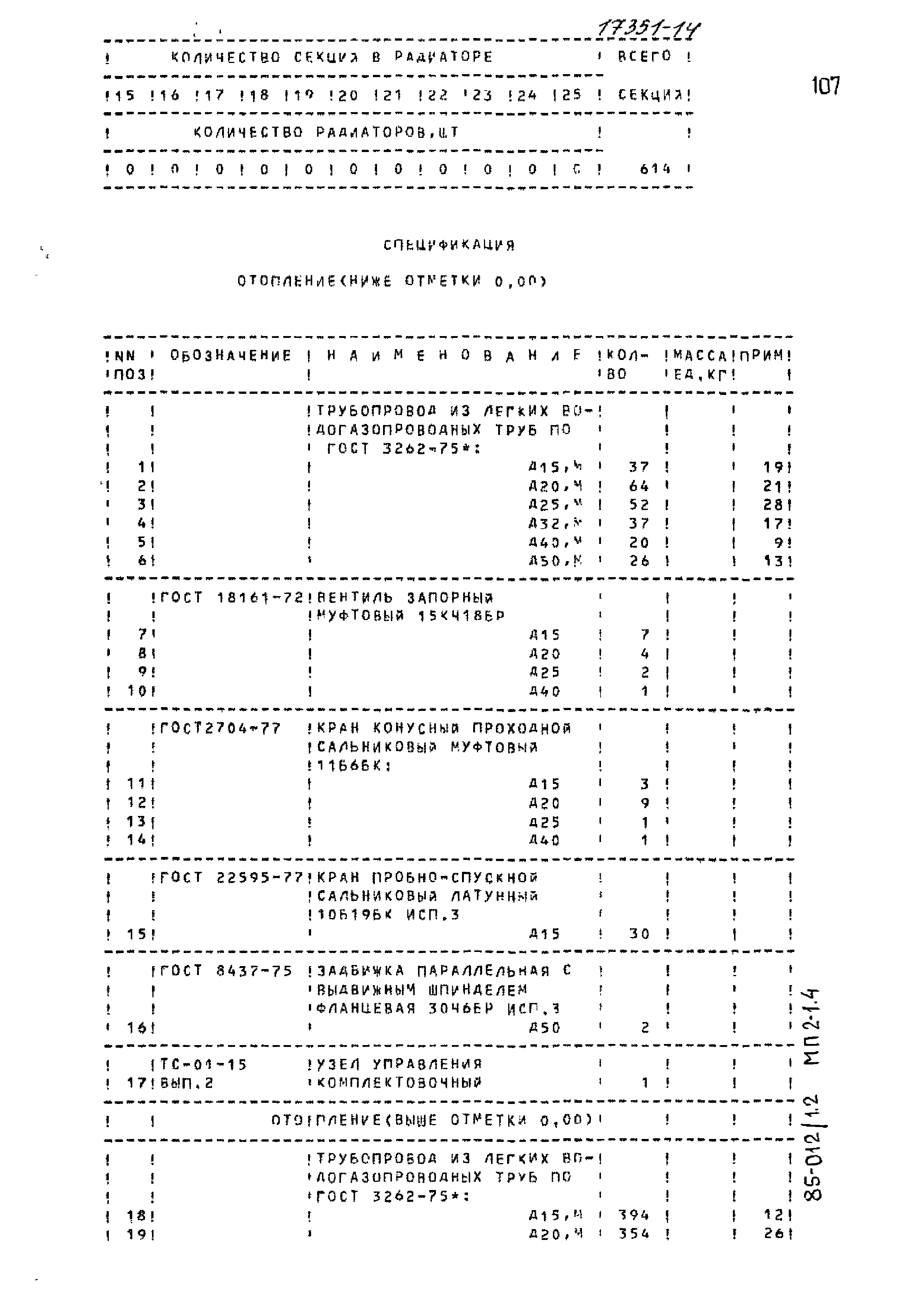 Типовой проект 85-012/1.2