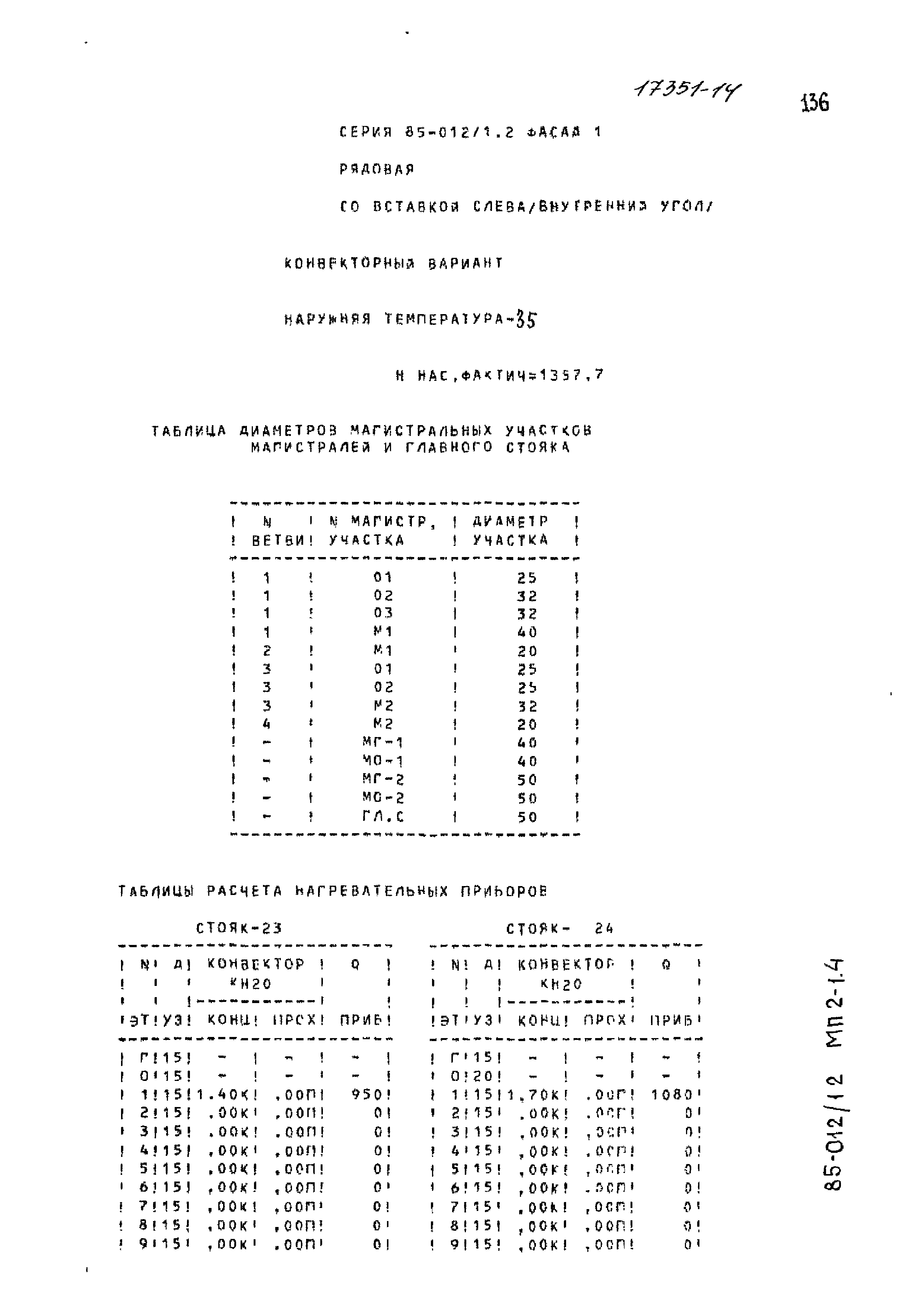 Типовой проект 85-012/1.2