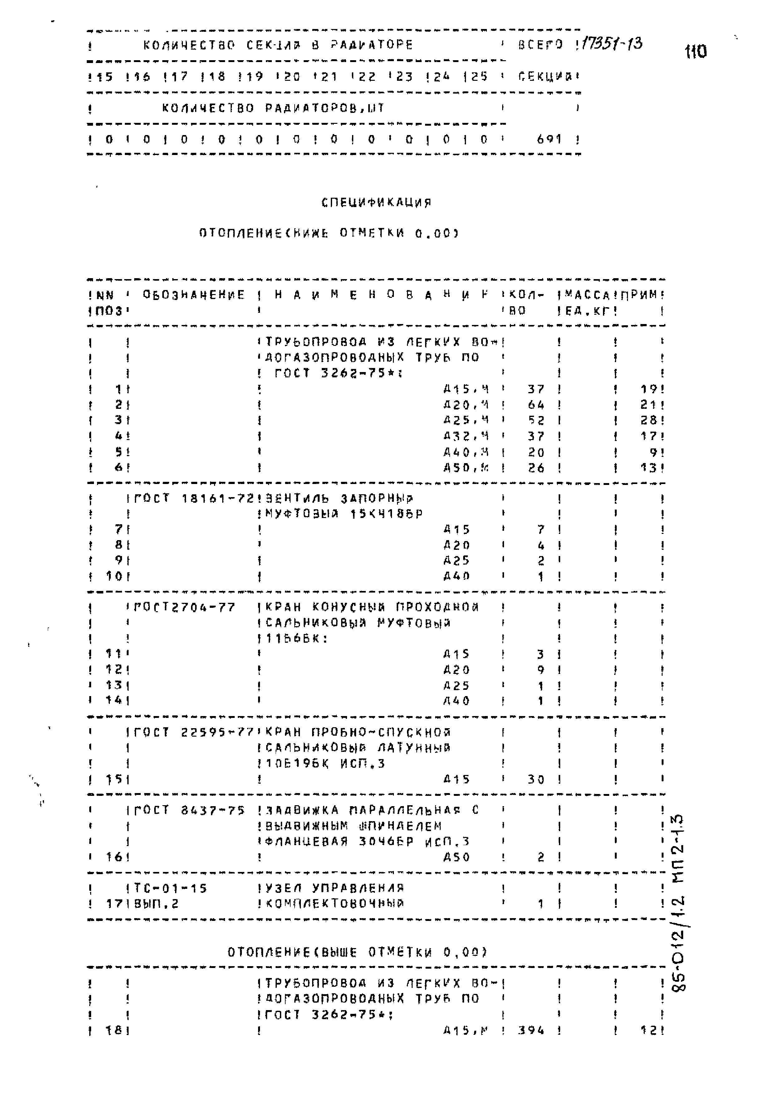 Типовой проект 85-012/1.2