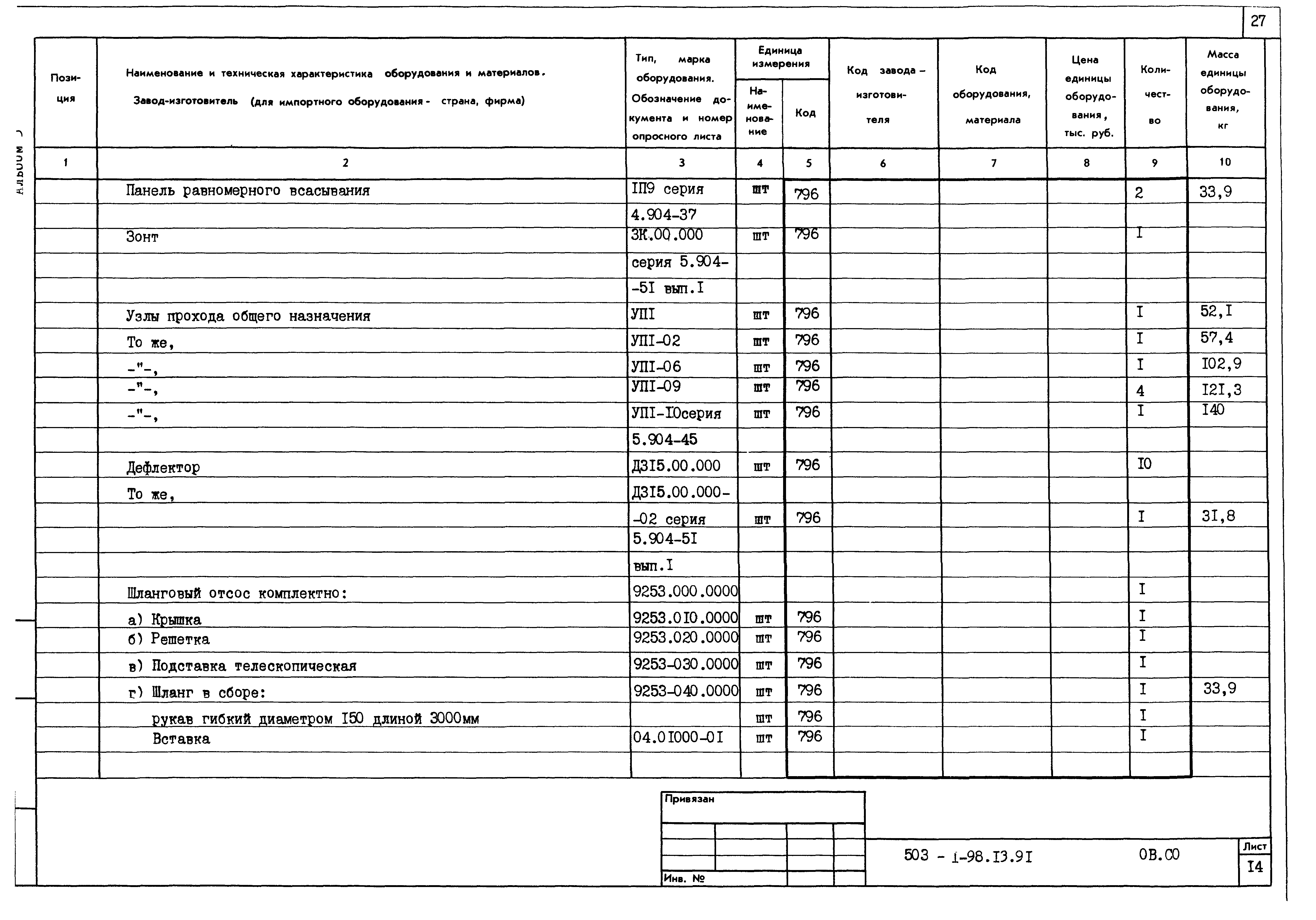Типовой проект 503-1-98.13.91