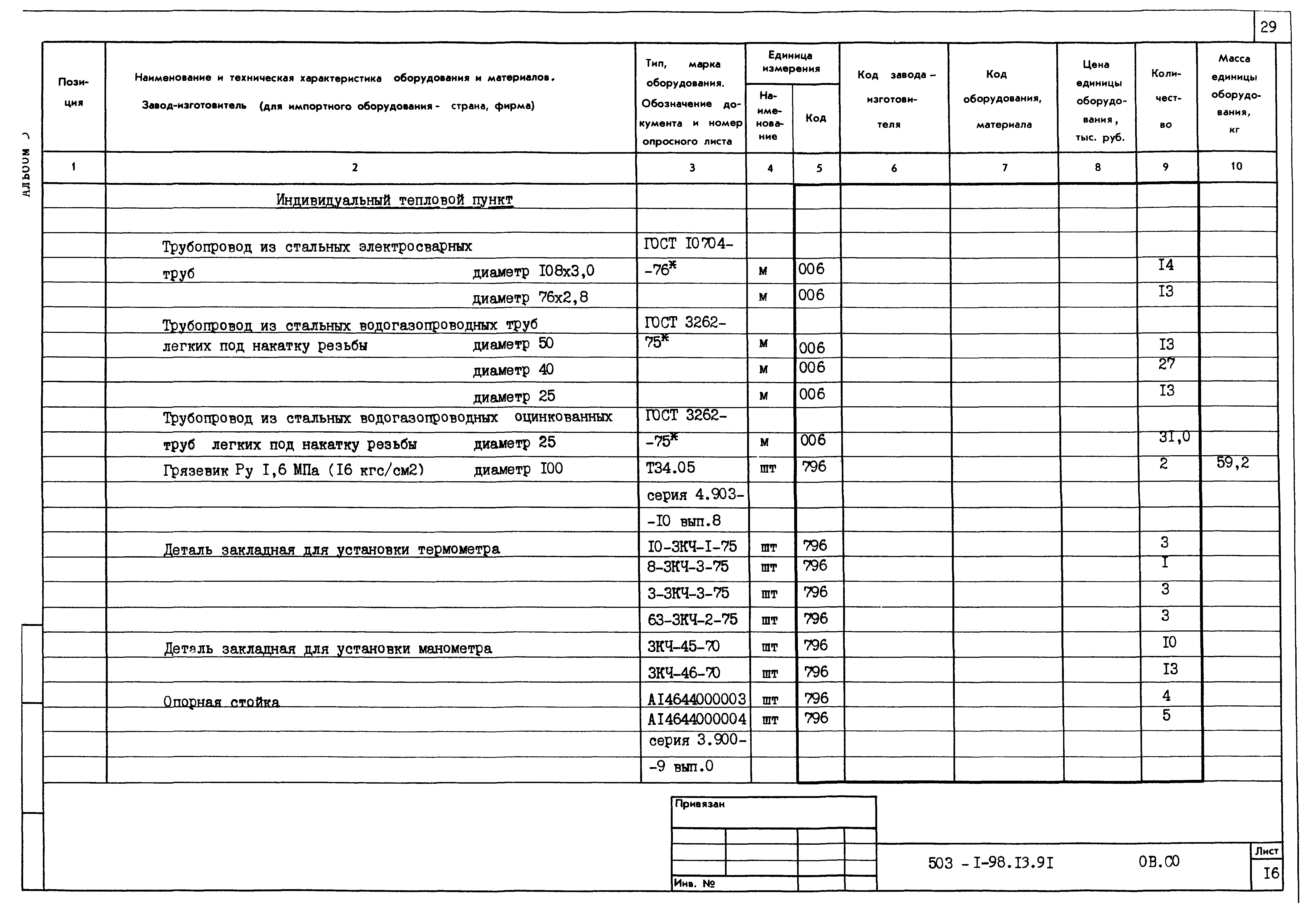 Типовой проект 503-1-98.13.91