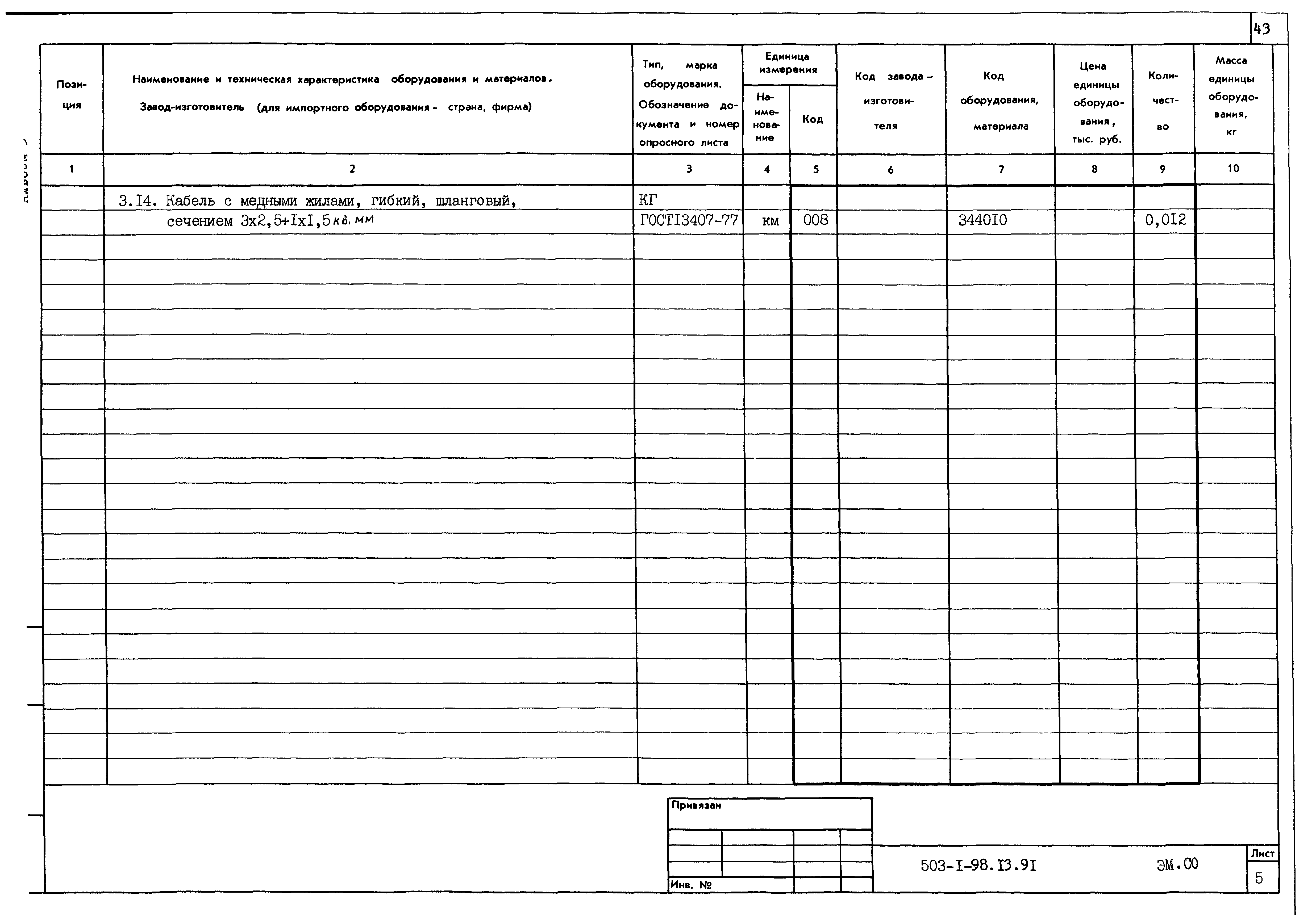 Типовой проект 503-1-98.13.91