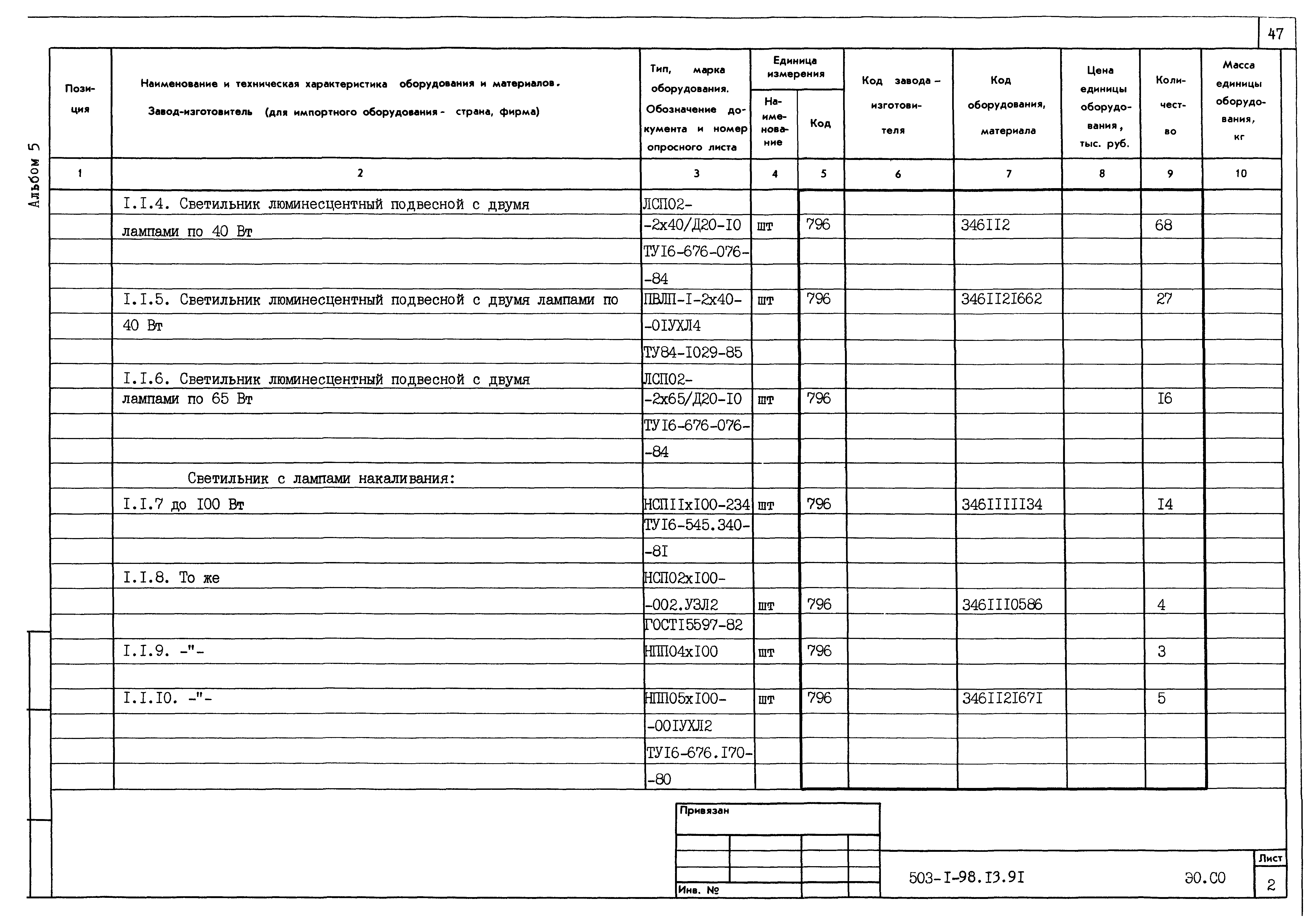 Типовой проект 503-1-98.13.91