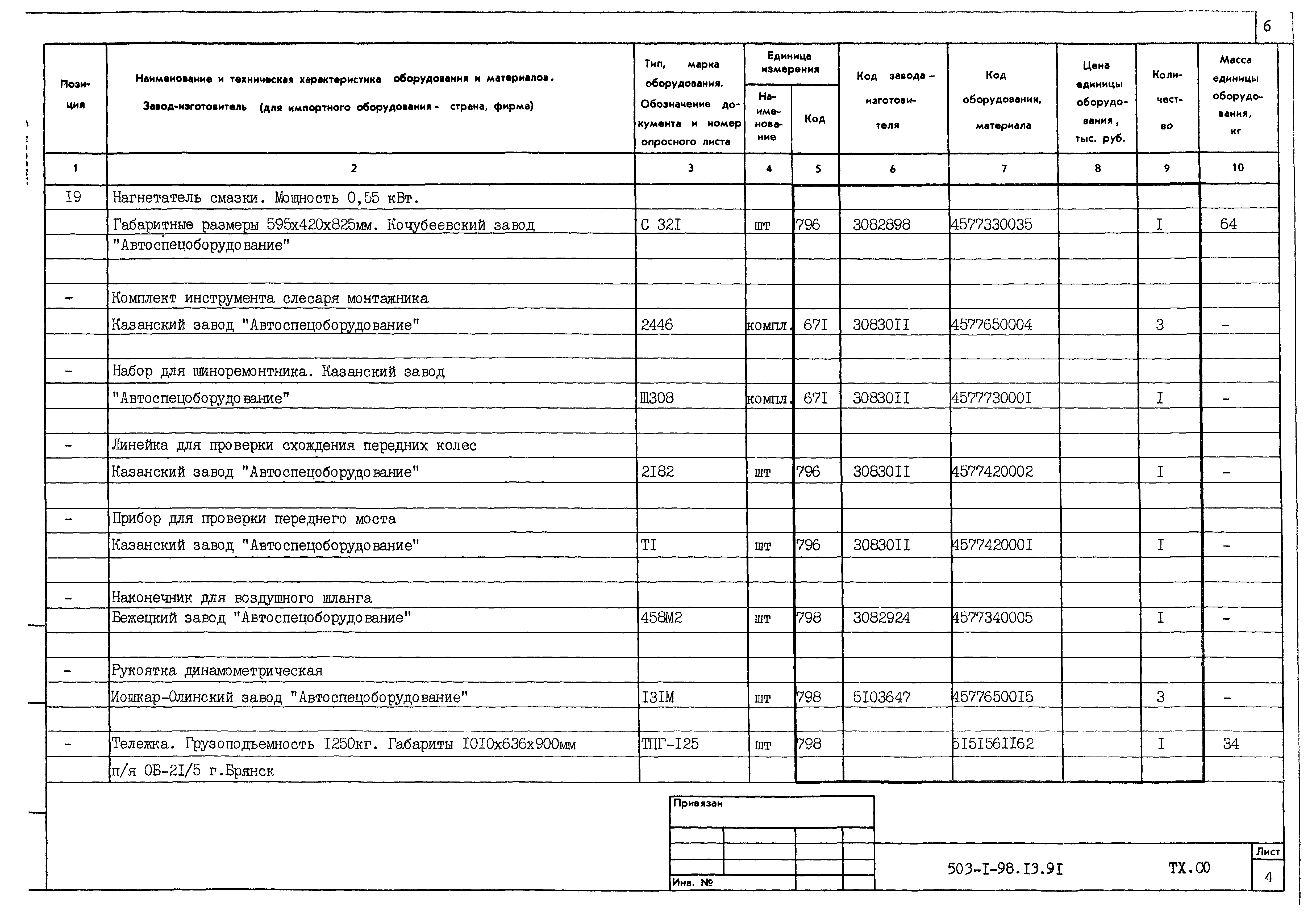 Типовой проект 503-1-98.13.91