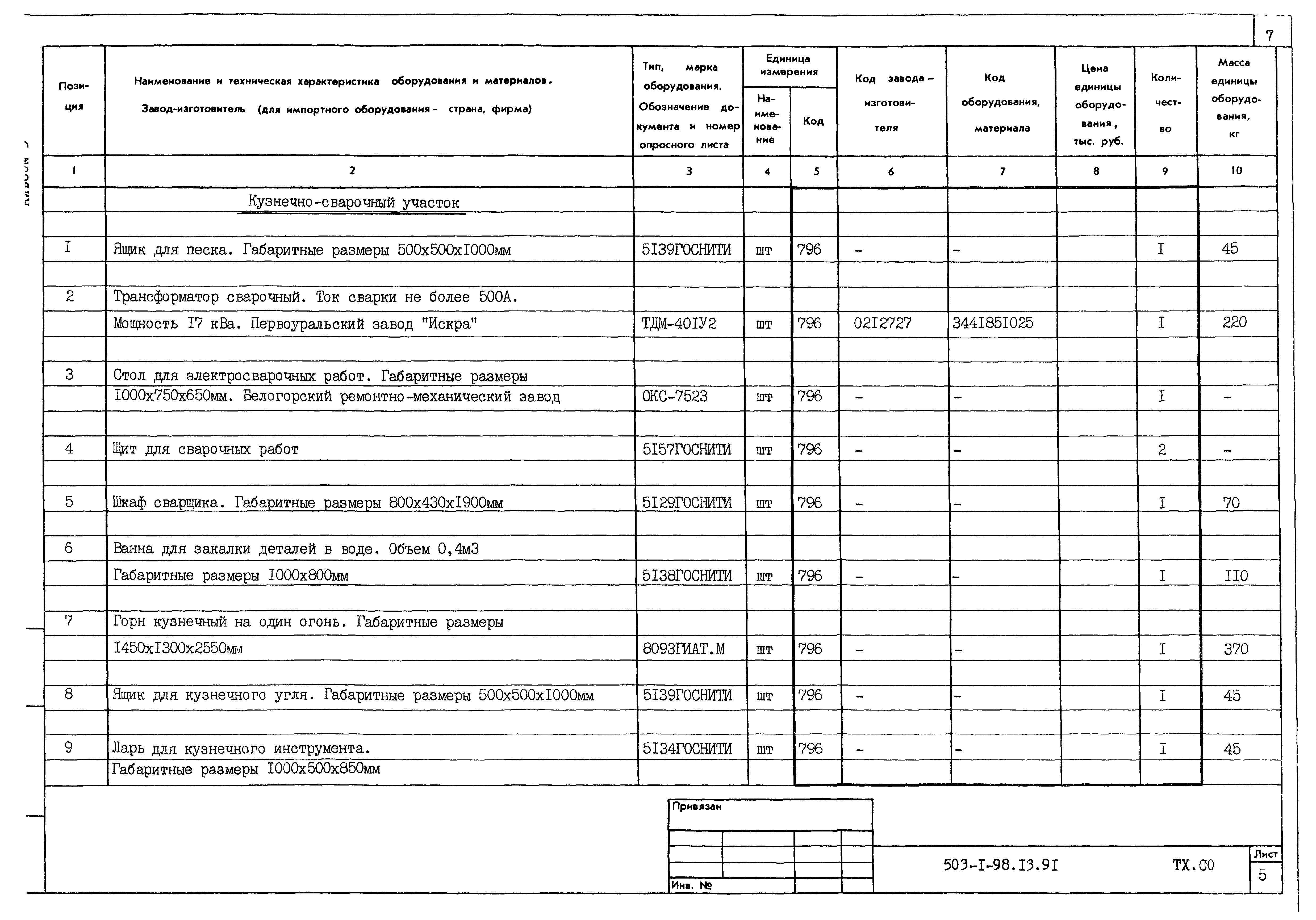 Типовой проект 503-1-98.13.91