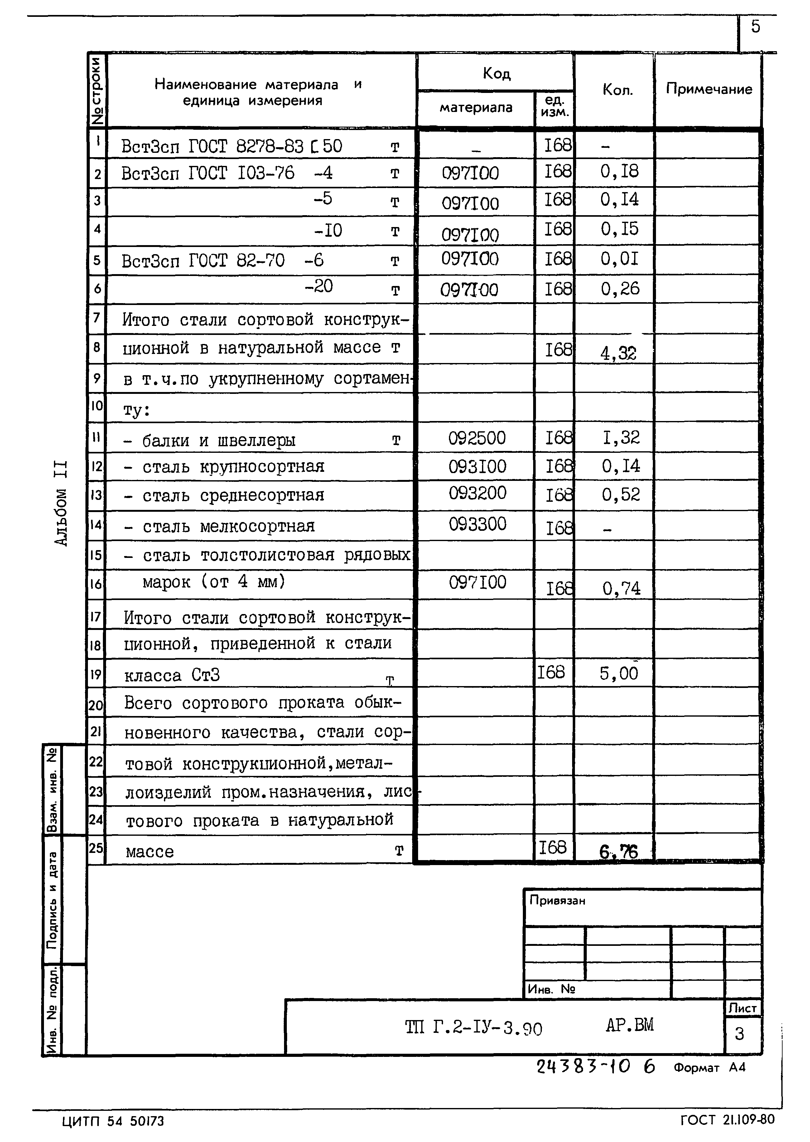 Типовой проект Г.2-IV-3.90