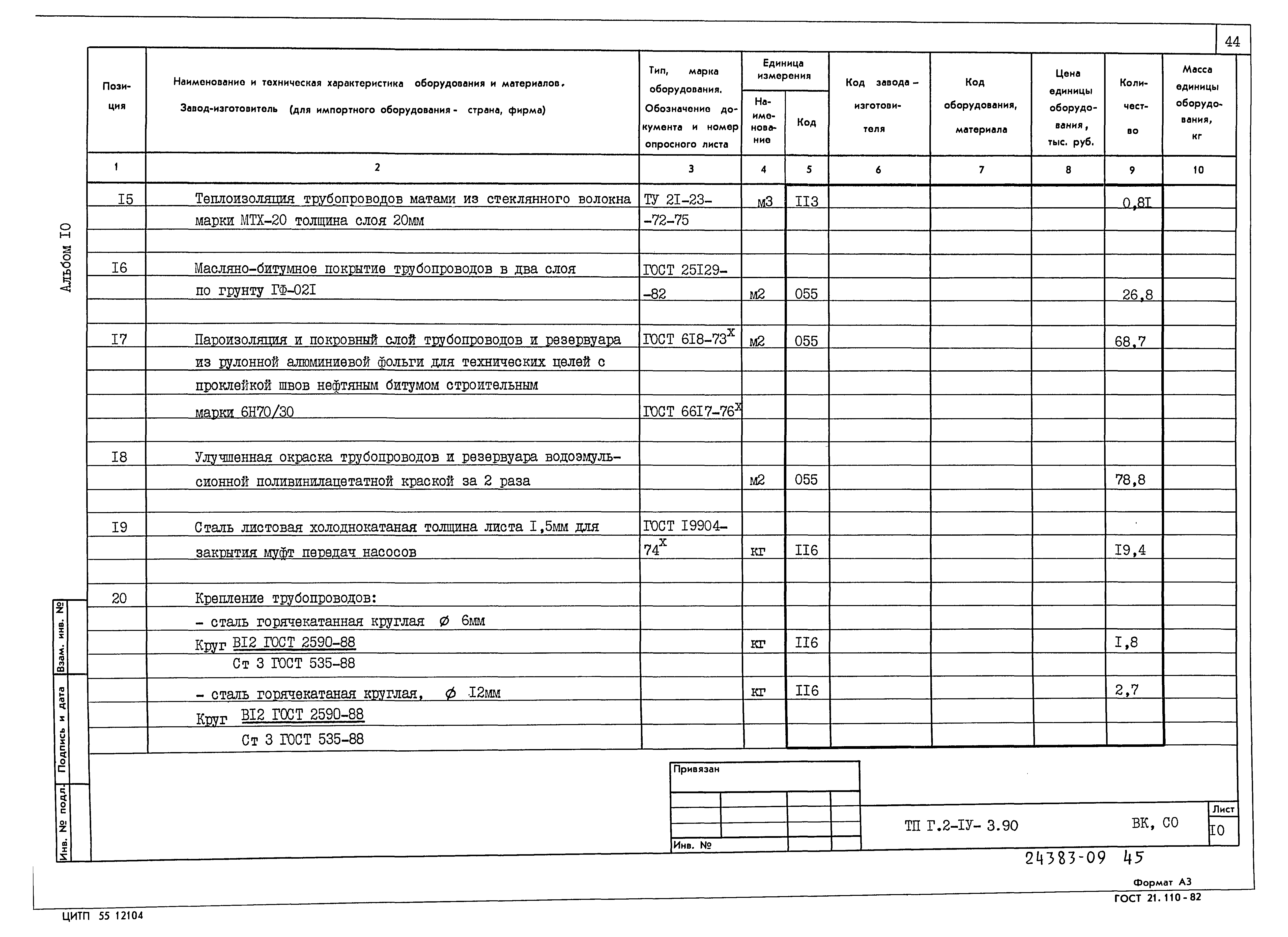 Типовой проект Г.2-IV-3.90