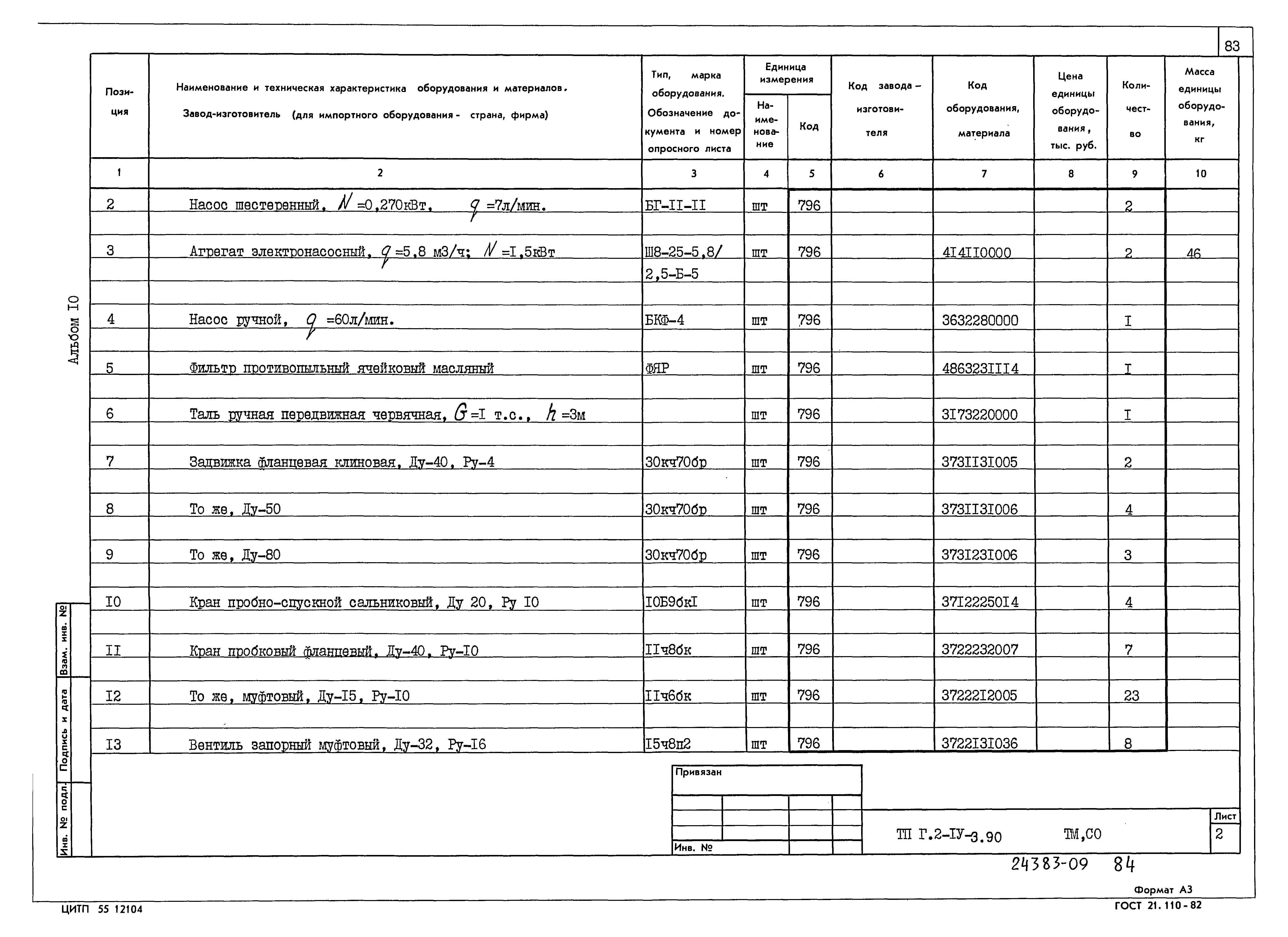 Типовой проект Г.2-IV-3.90